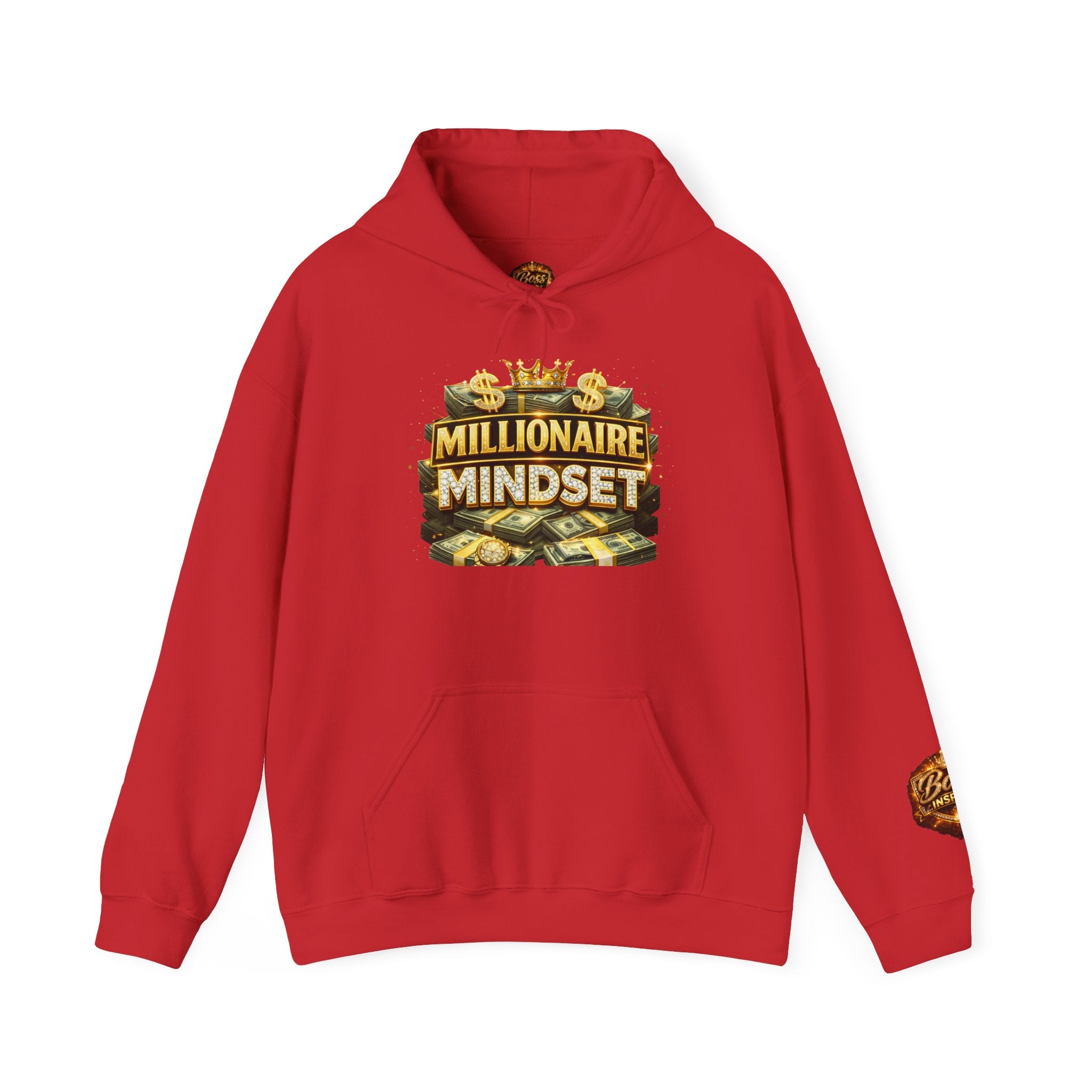 Millionaire Mindset Hoodie | Money Crown Graphic Sweatshirt