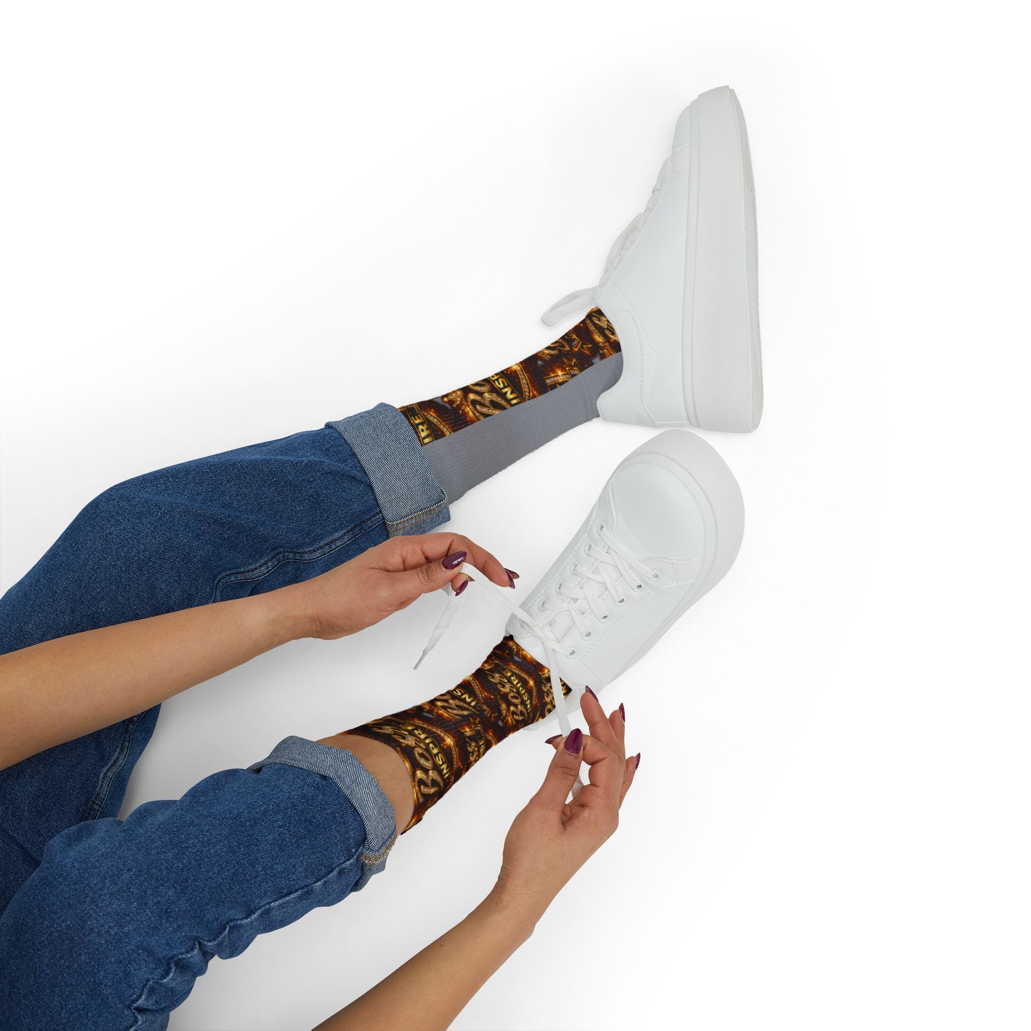 Boss Inspire Pattern Socks | Sublimation Crew Socks