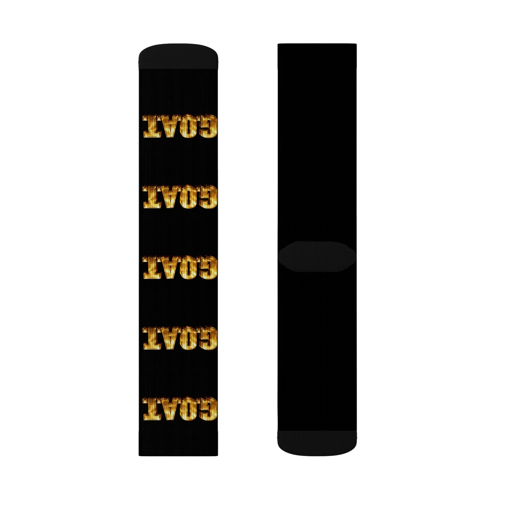 Gold 'GOAT' — Athletic Crew Socks