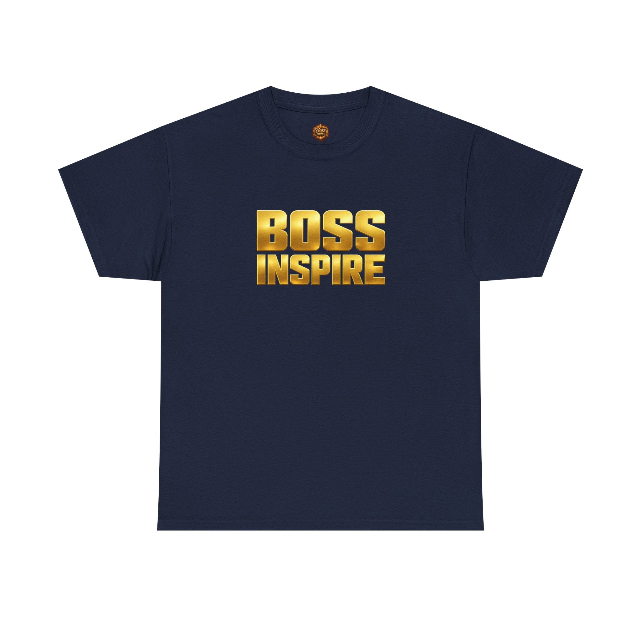 Boss Inspire T‑Shirt — Gold Motivational Tee