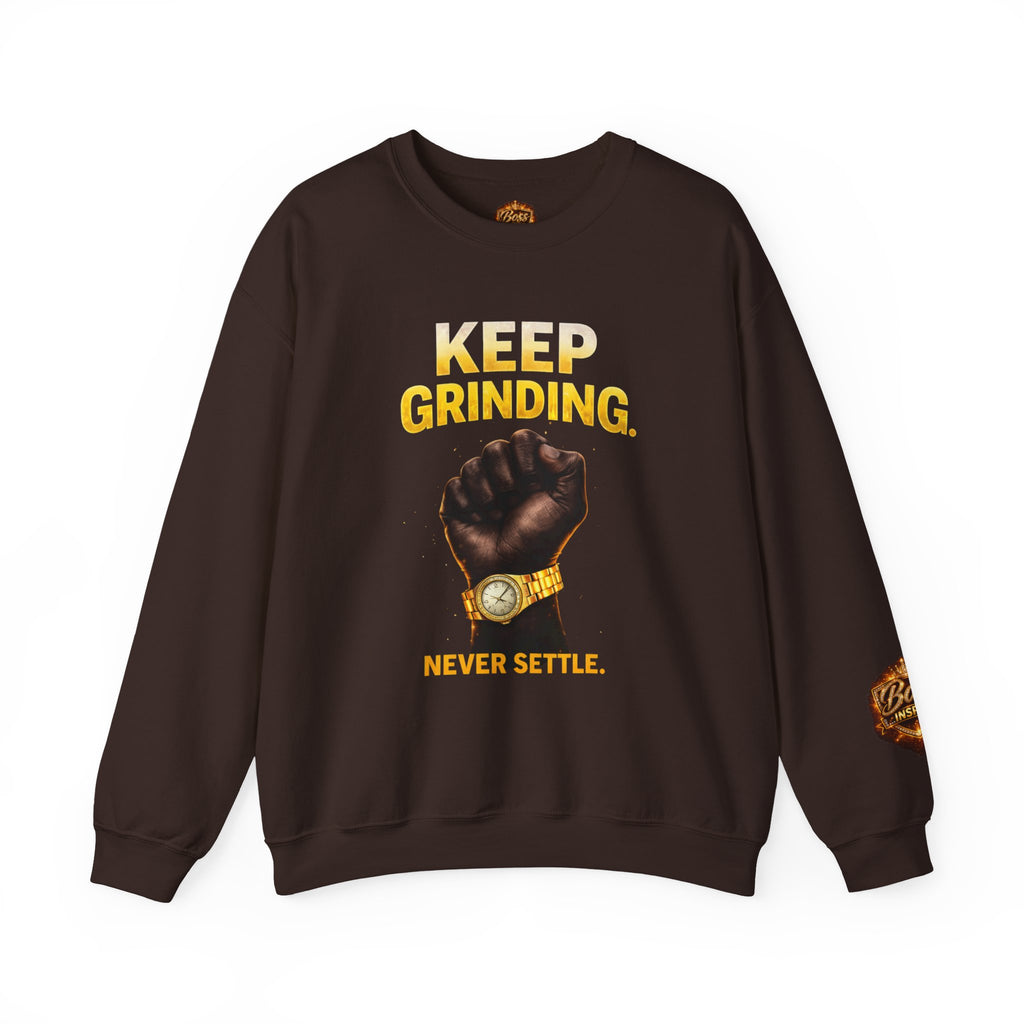 Keep Grinding Fist Graphic sweatshirt | Crewneck Motivational Streetwear