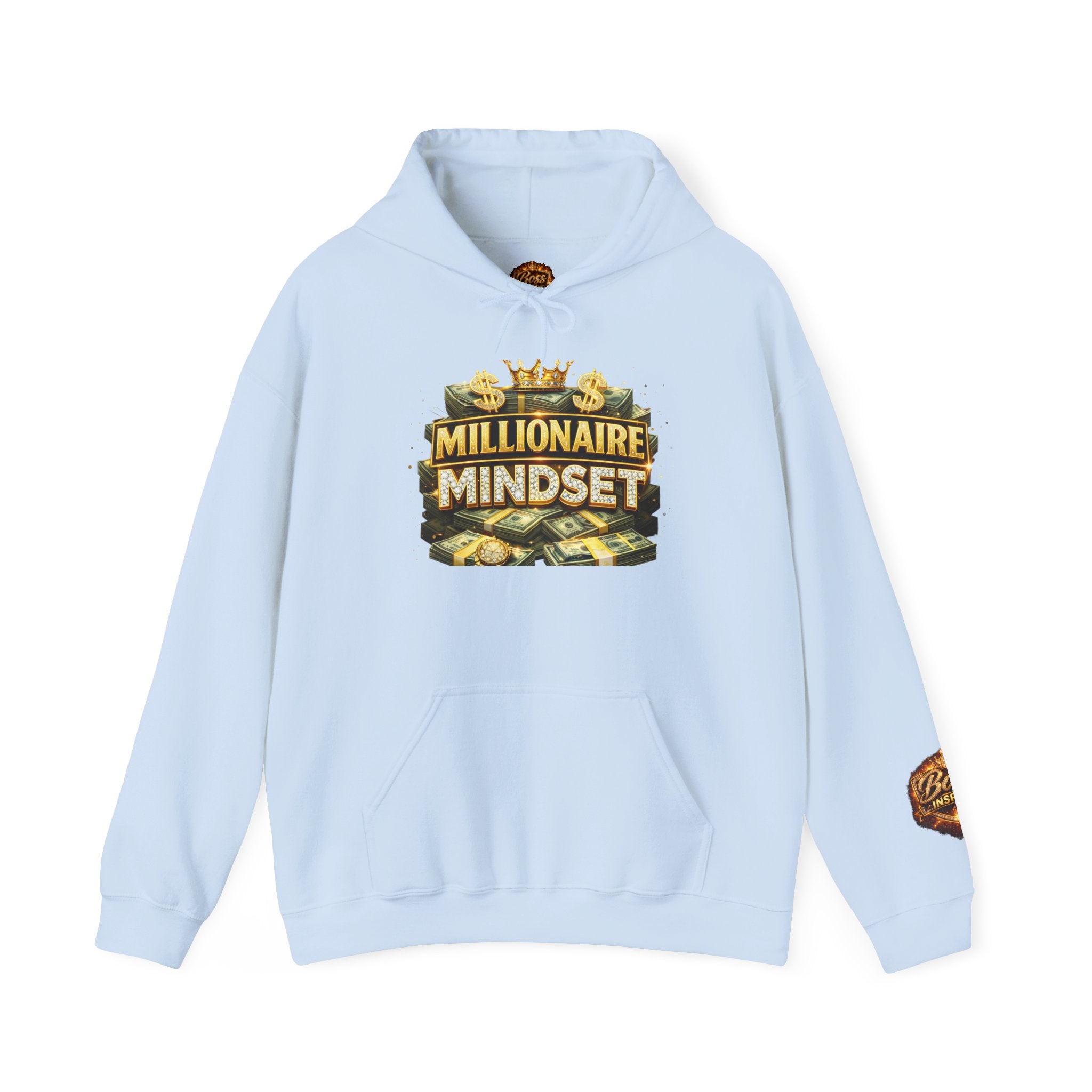 Millionaire Mindset Hoodie | Money Crown Graphic Sweatshirt