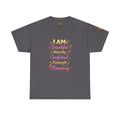 I AM Affirmations Typography T-Shirt | Inspirational Self-Love Tee