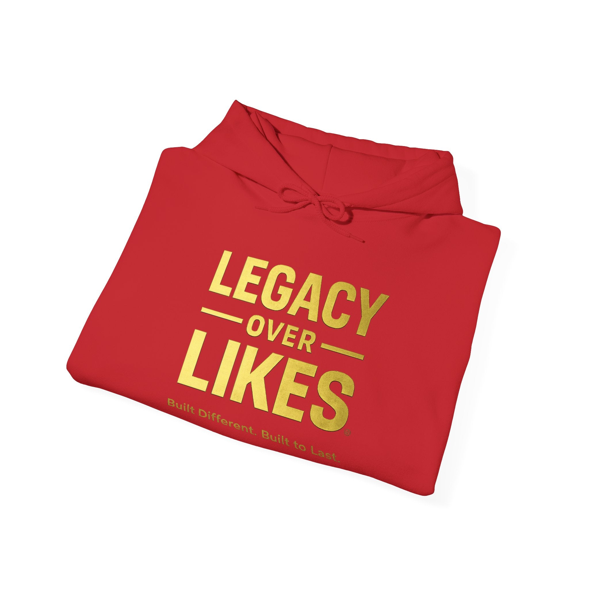 Legacy Over Likes Hoodie — "Legacy Over Likes" Motivational White Pullover
