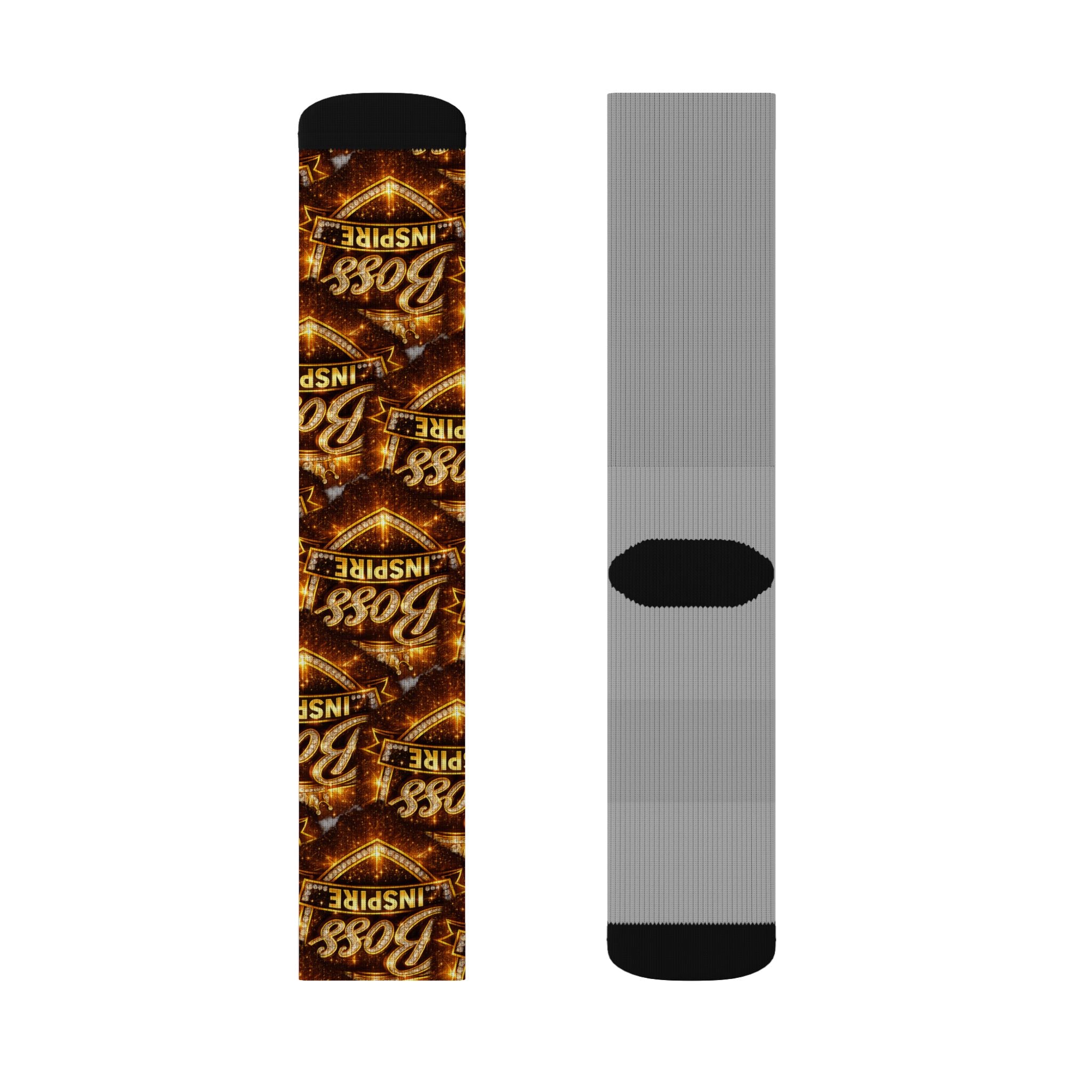 Boss Inspire Pattern Socks | Sublimation Crew Socks