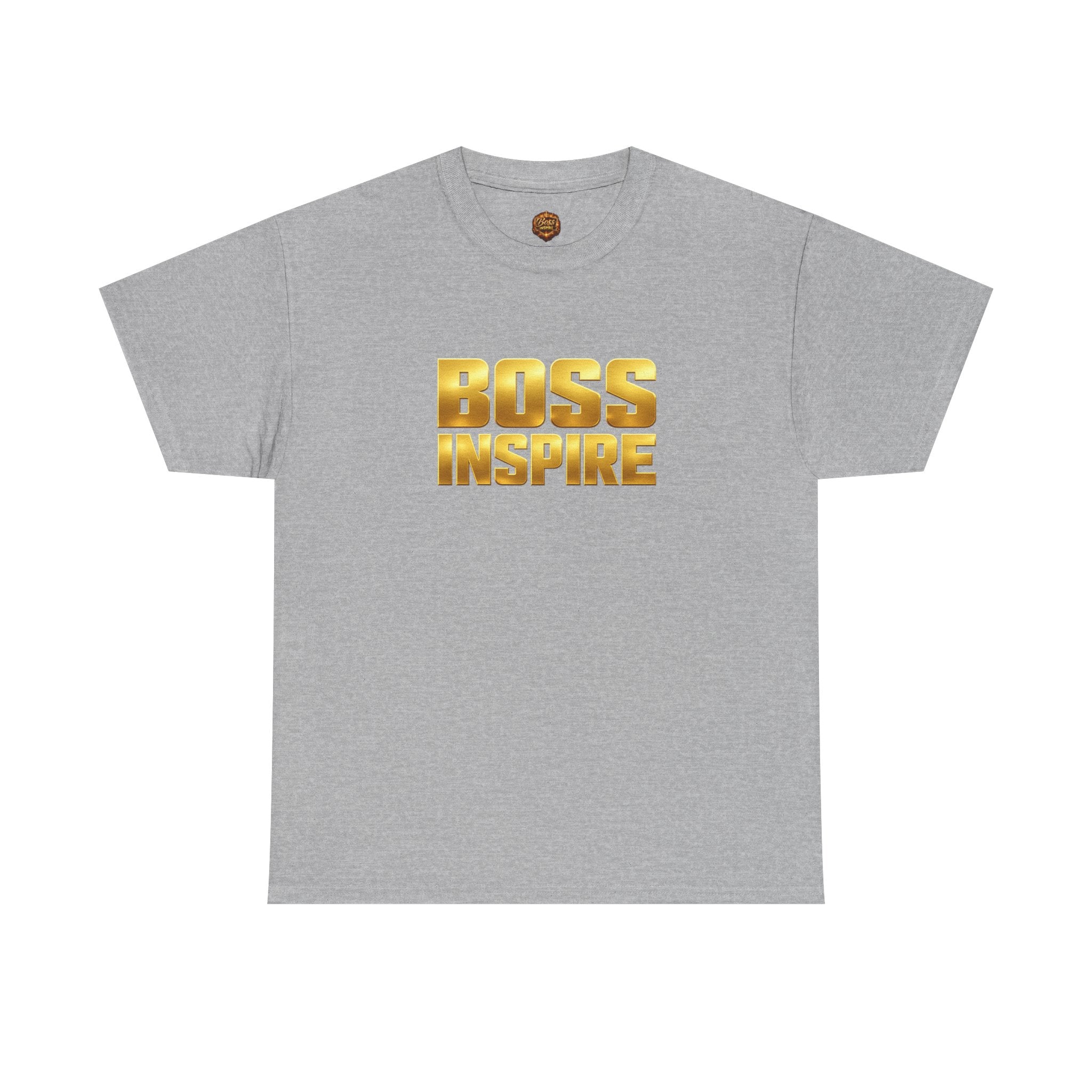 Boss Inspire T‑Shirt — Gold Motivational Tee