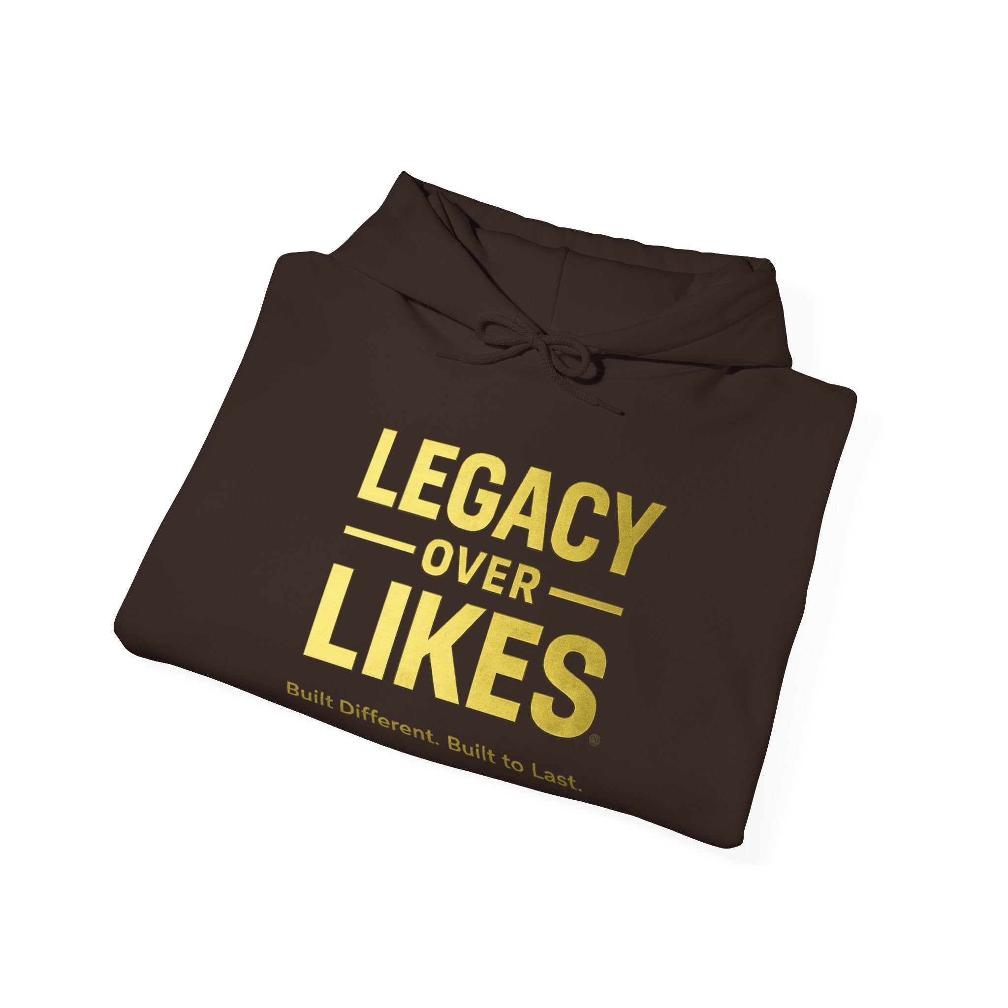 Legacy Over Likes Hoodie — "Legacy Over Likes" Motivational White Pullover