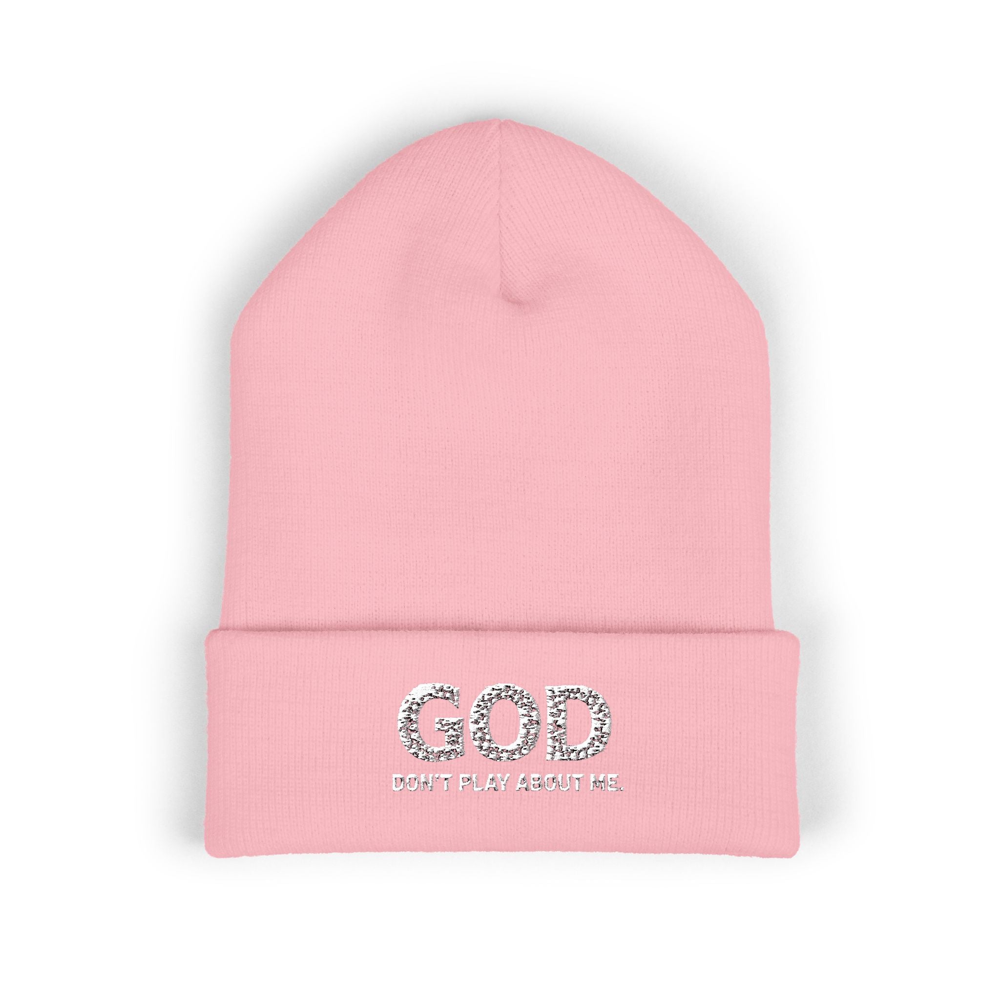 GOD Logo Embroidered Beanie | Classic Cuffed Beanie