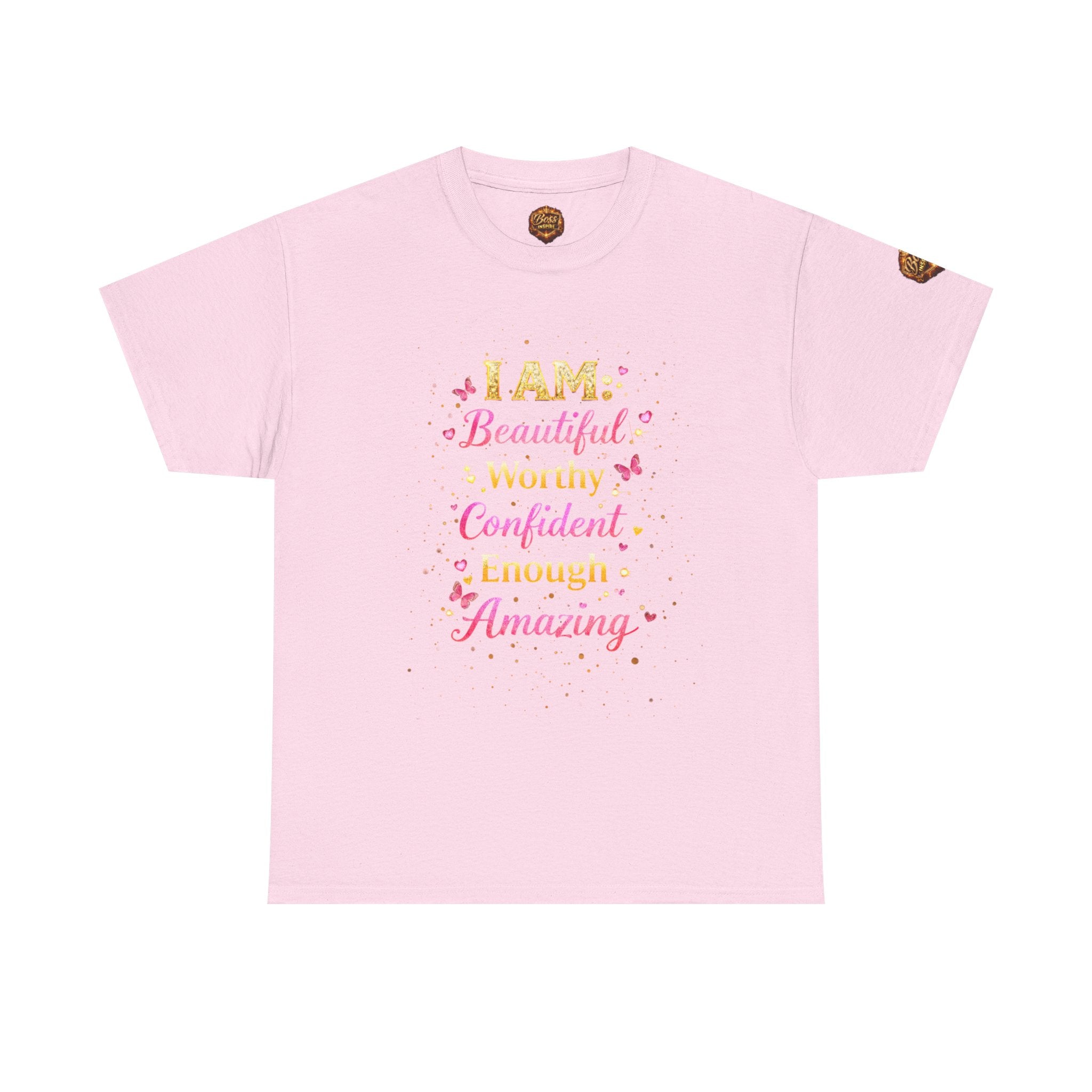 I AM Affirmations Typography T-Shirt | Inspirational Self-Love Tee