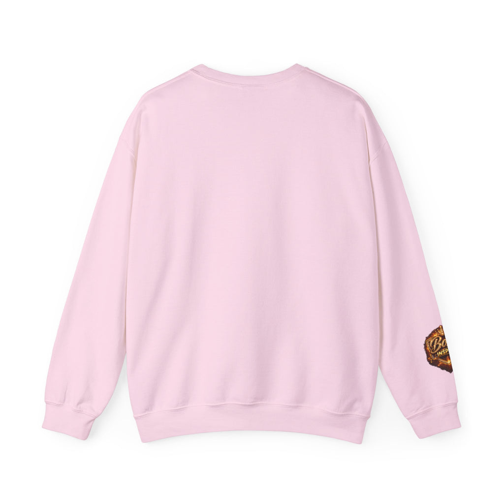 Confident Woman Illustration Crewneck Sweatshirt | Camouflage Tee Top