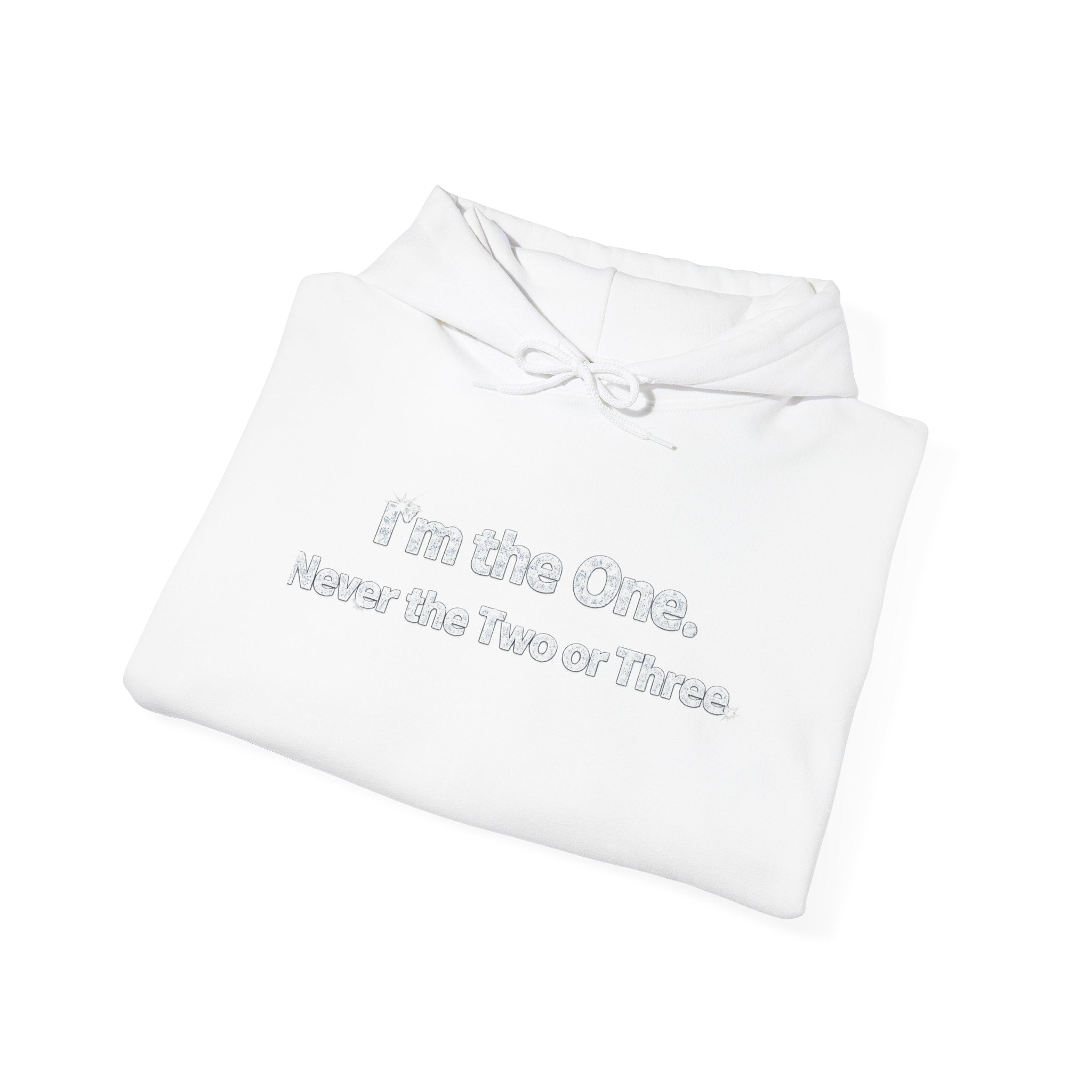I'm the One Hoodie | Text Graphic White Pullover