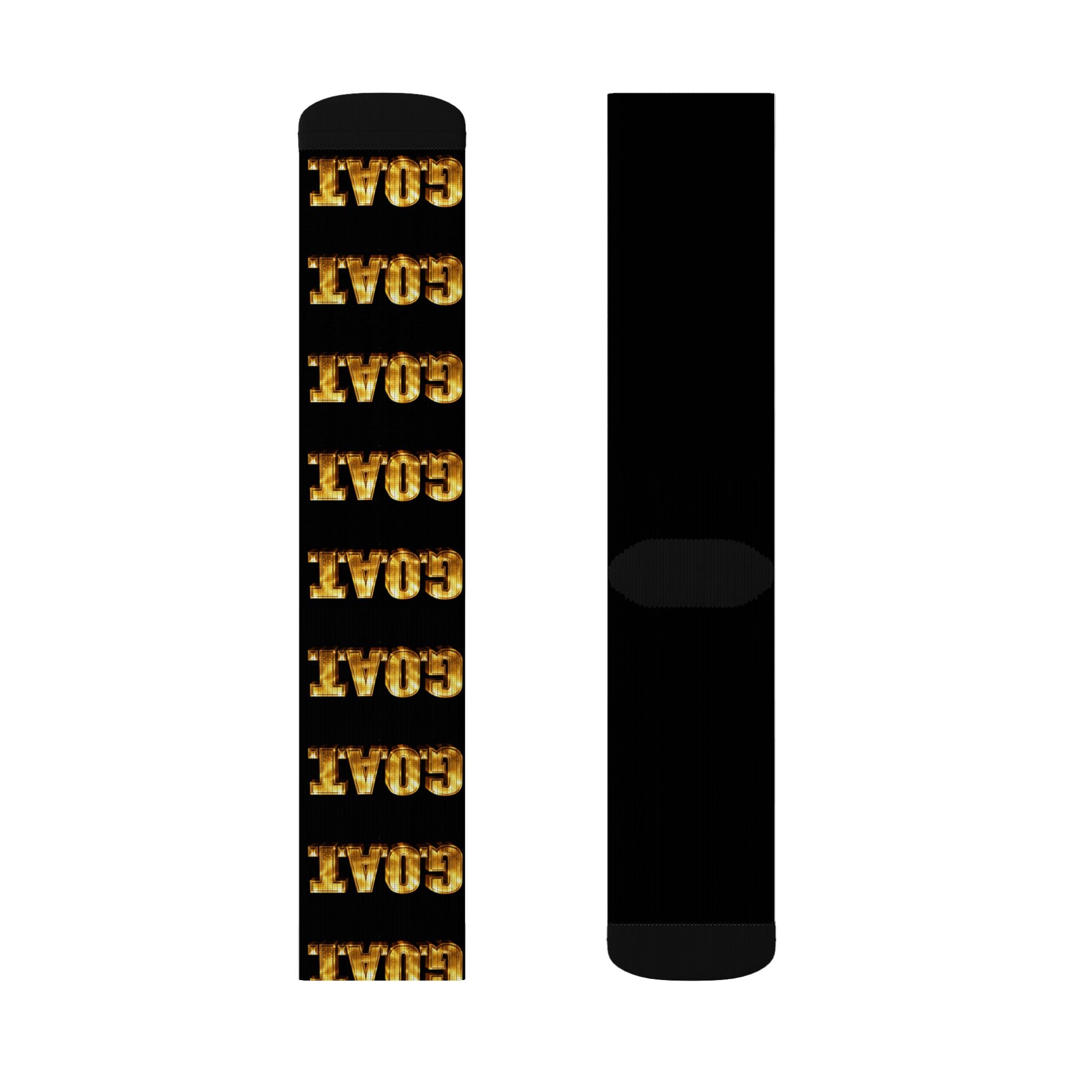 Gold 'GOAT' — Athletic Crew Socks