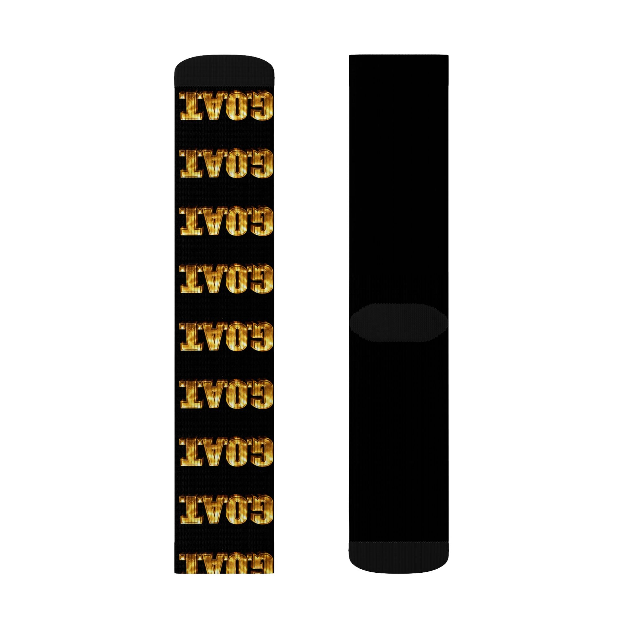 Gold 'GOAT' — Athletic Crew Socks