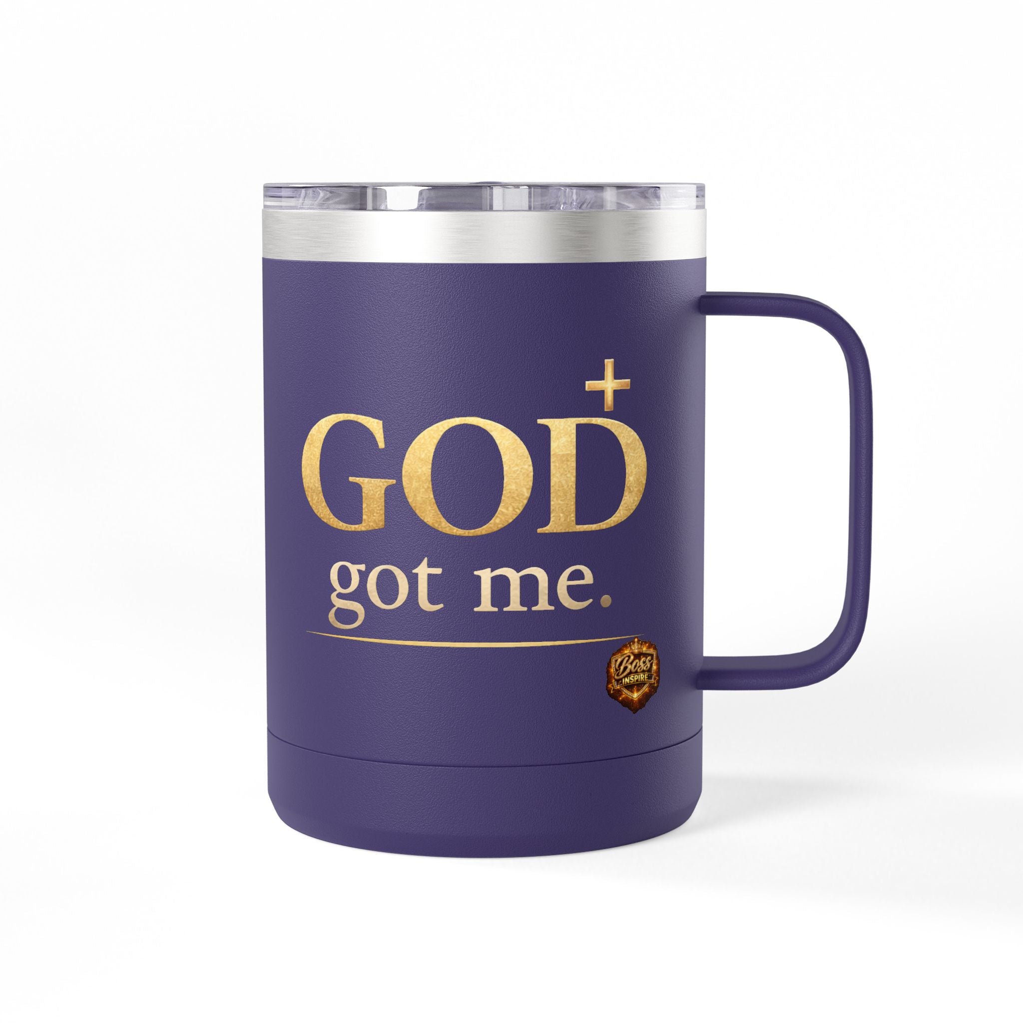 God Got Me tumbler | Christian faith travel mug, 15oz stainless