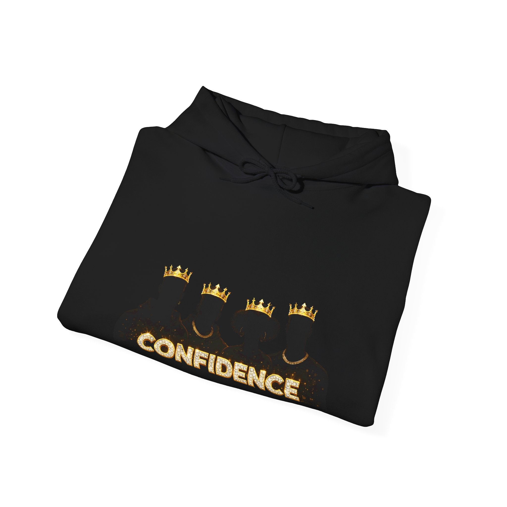 Confidence Crown hoodie | Confidence graphic hoodie, gold crown sweatshirt