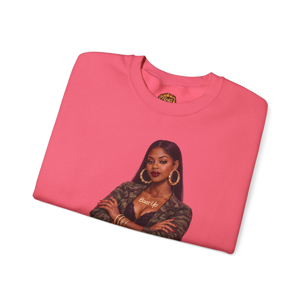 Confident Woman Illustration Crewneck Sweatshirt | Urban Fashion Graphic