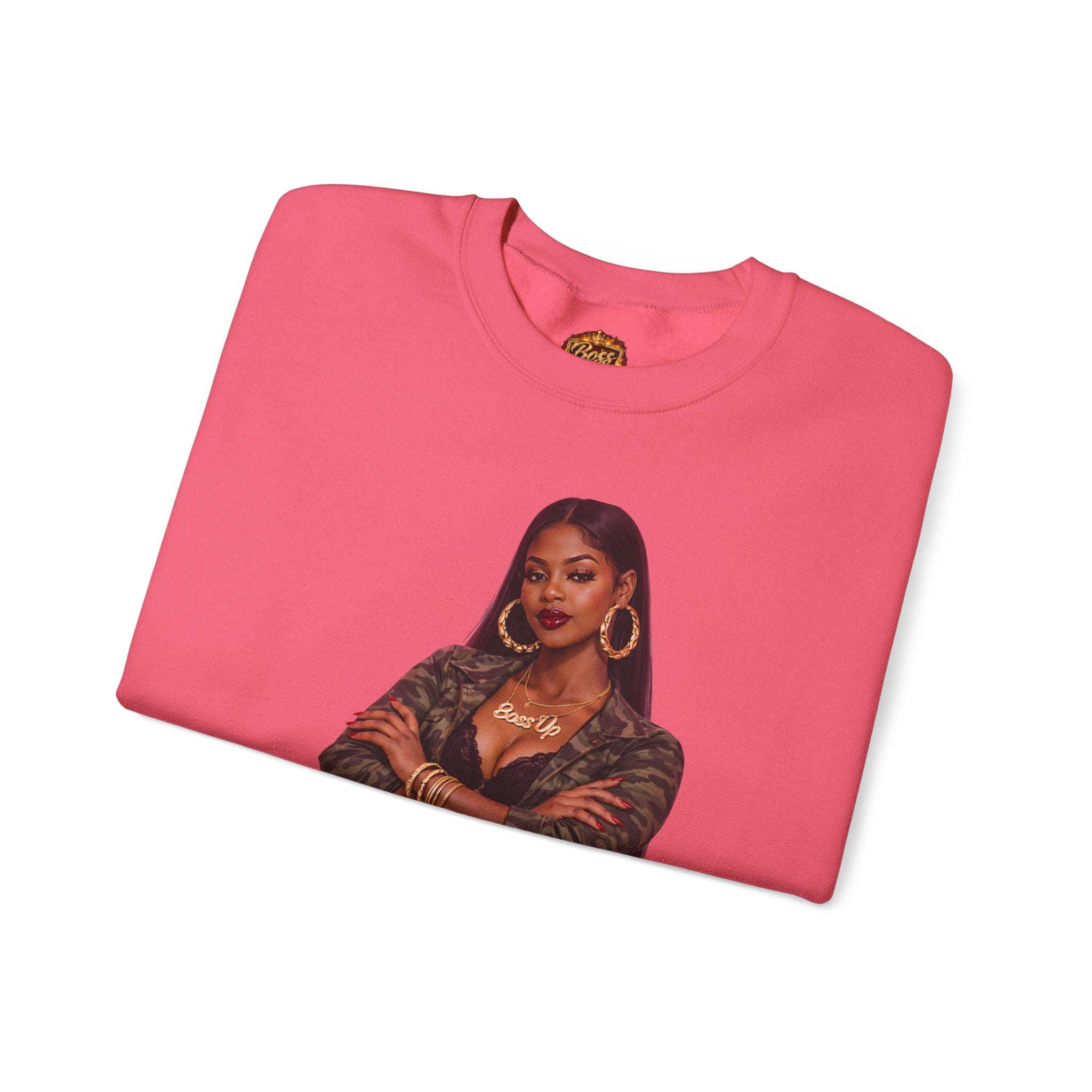 Confident Woman Illustration Crewneck Sweatshirt | Urban Fashion Graphic