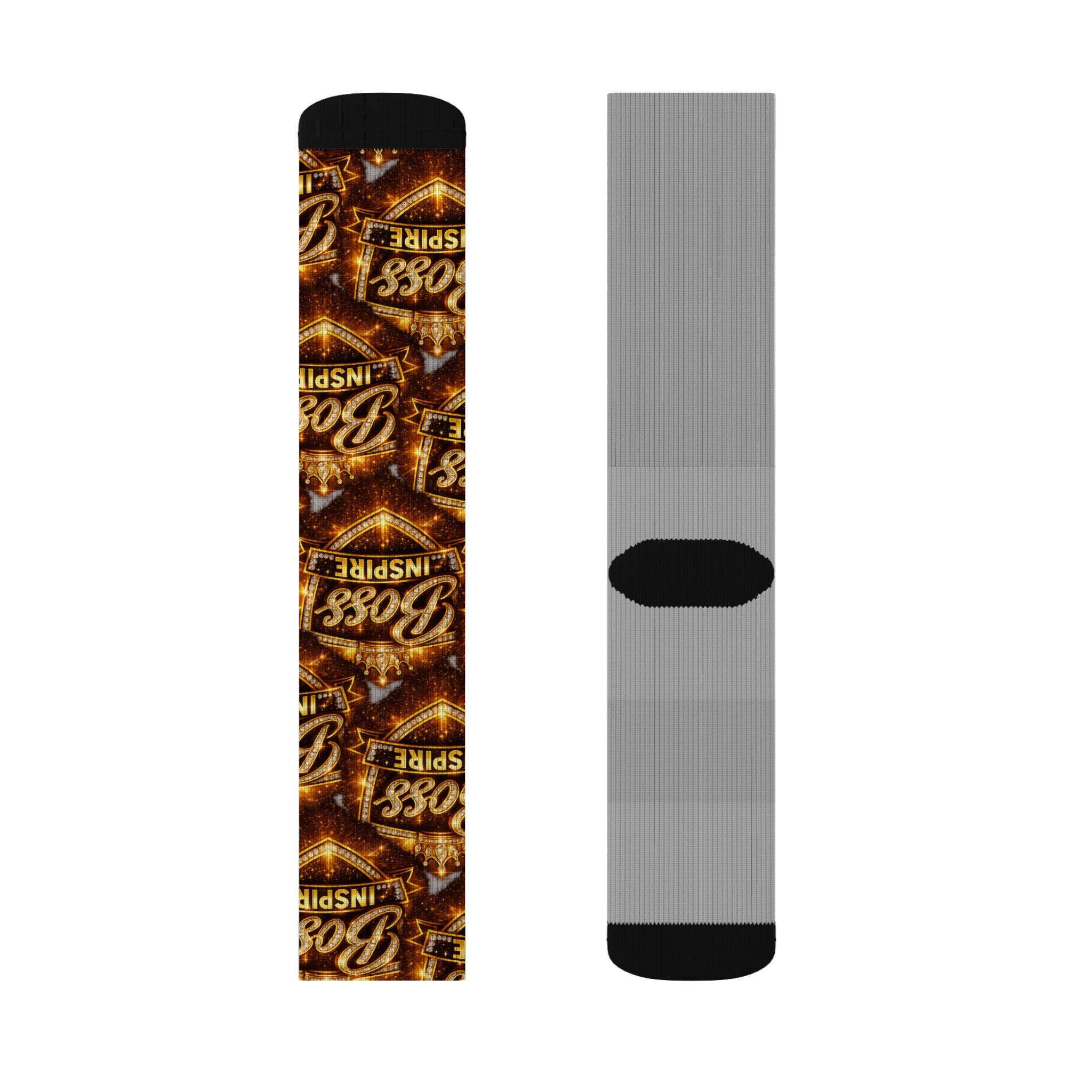 Boss Inspire Pattern Socks | Sublimation Crew Socks