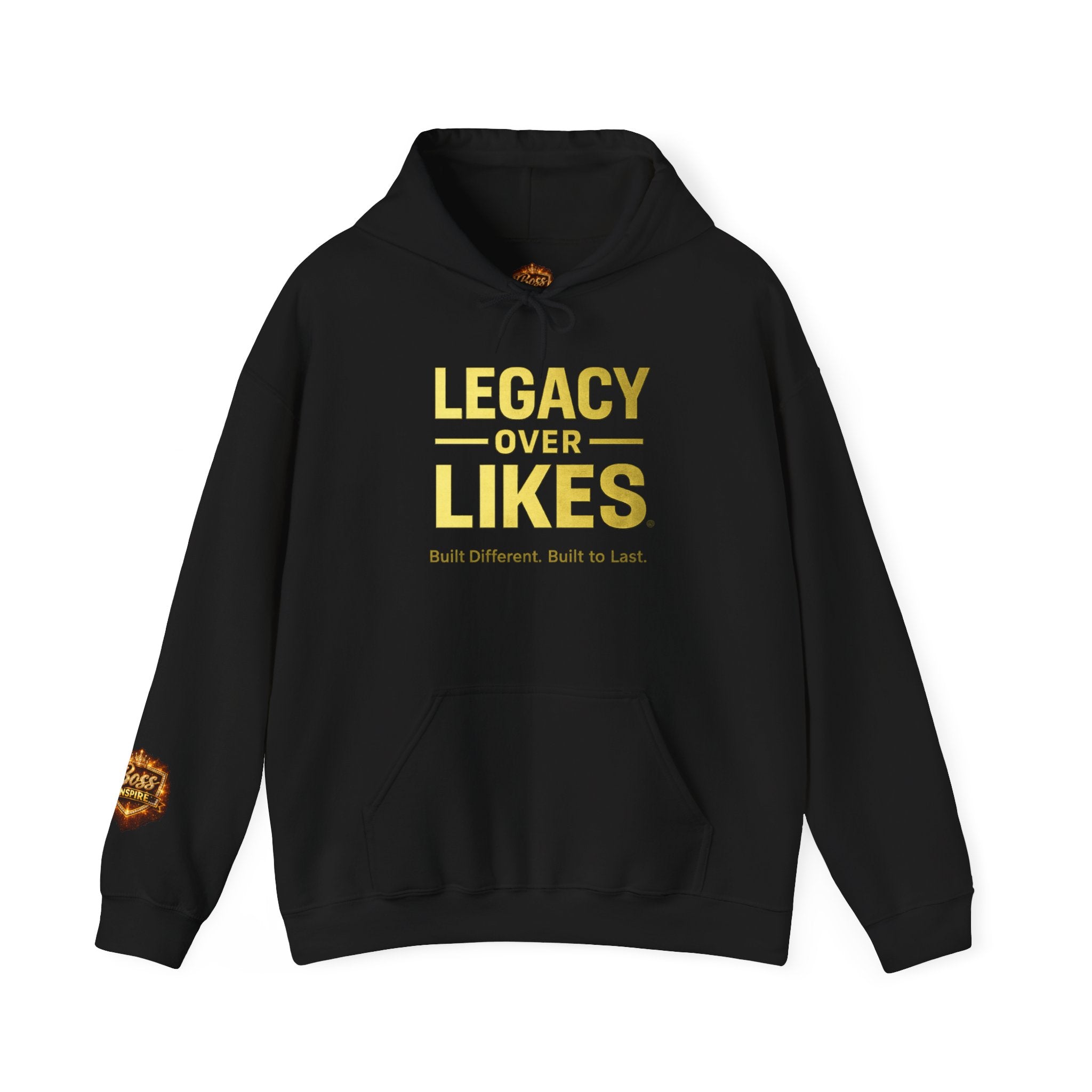 Legacy Over Likes Hoodie — "Legacy Over Likes" Motivational White Pullover