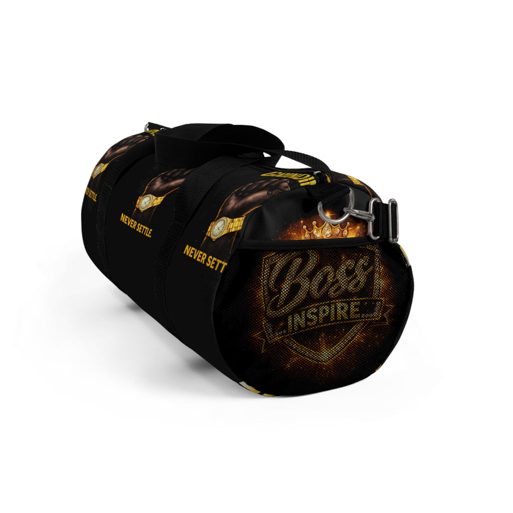 Keep Grinding Never Settle Duffel Bag | Motivational Gym Travel Bag