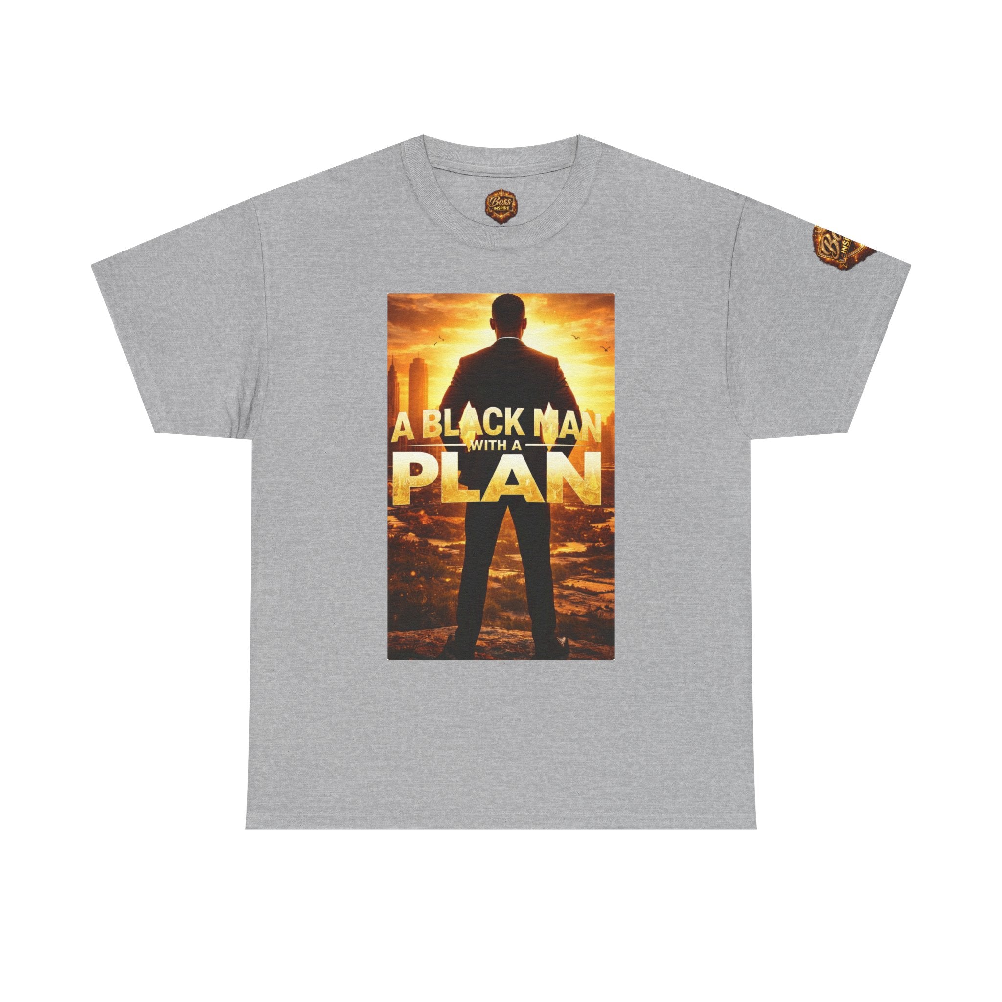 A Black Man With A Plan T-Shirt | Motivational Graphic Tee
