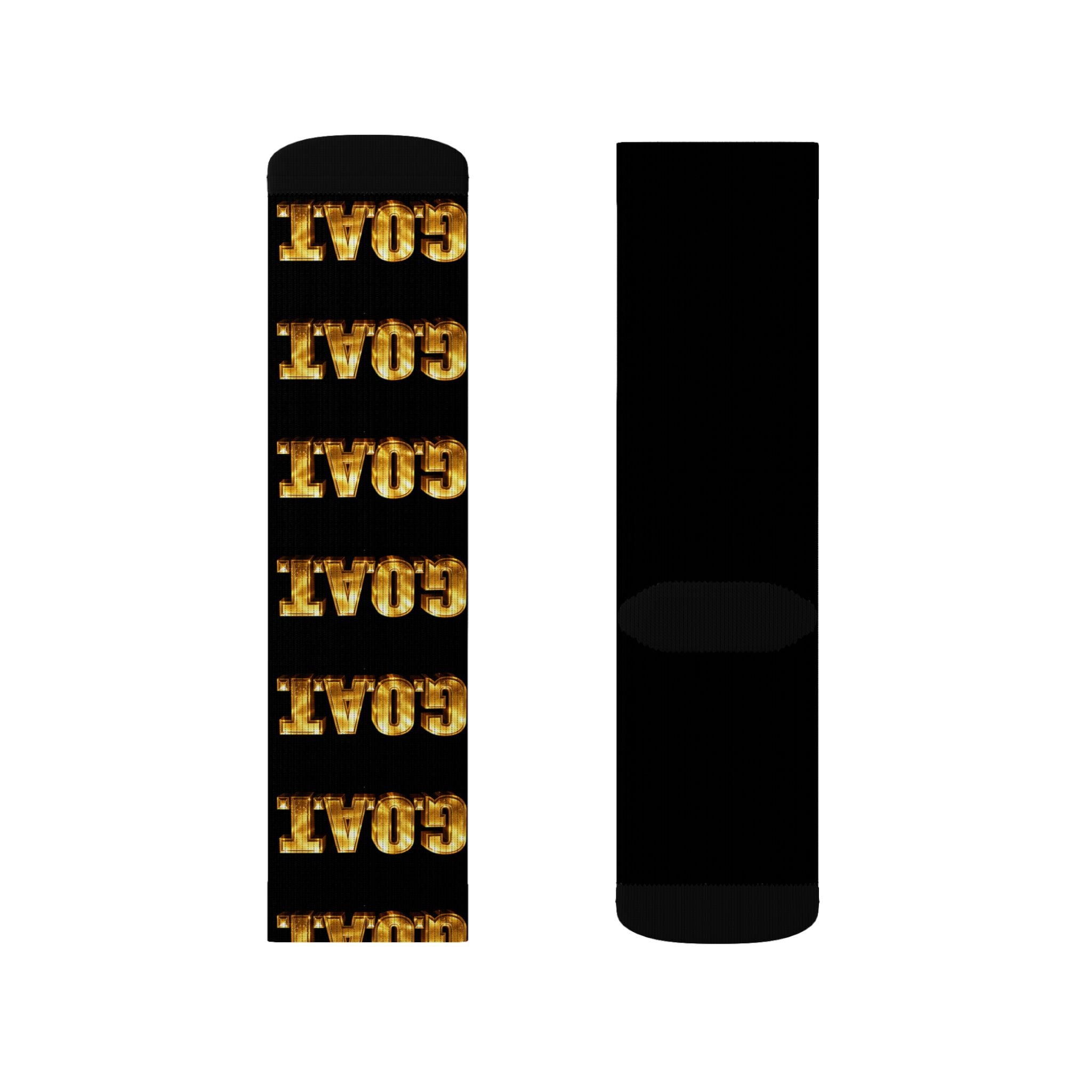 Gold 'GOAT' — Athletic Crew Socks