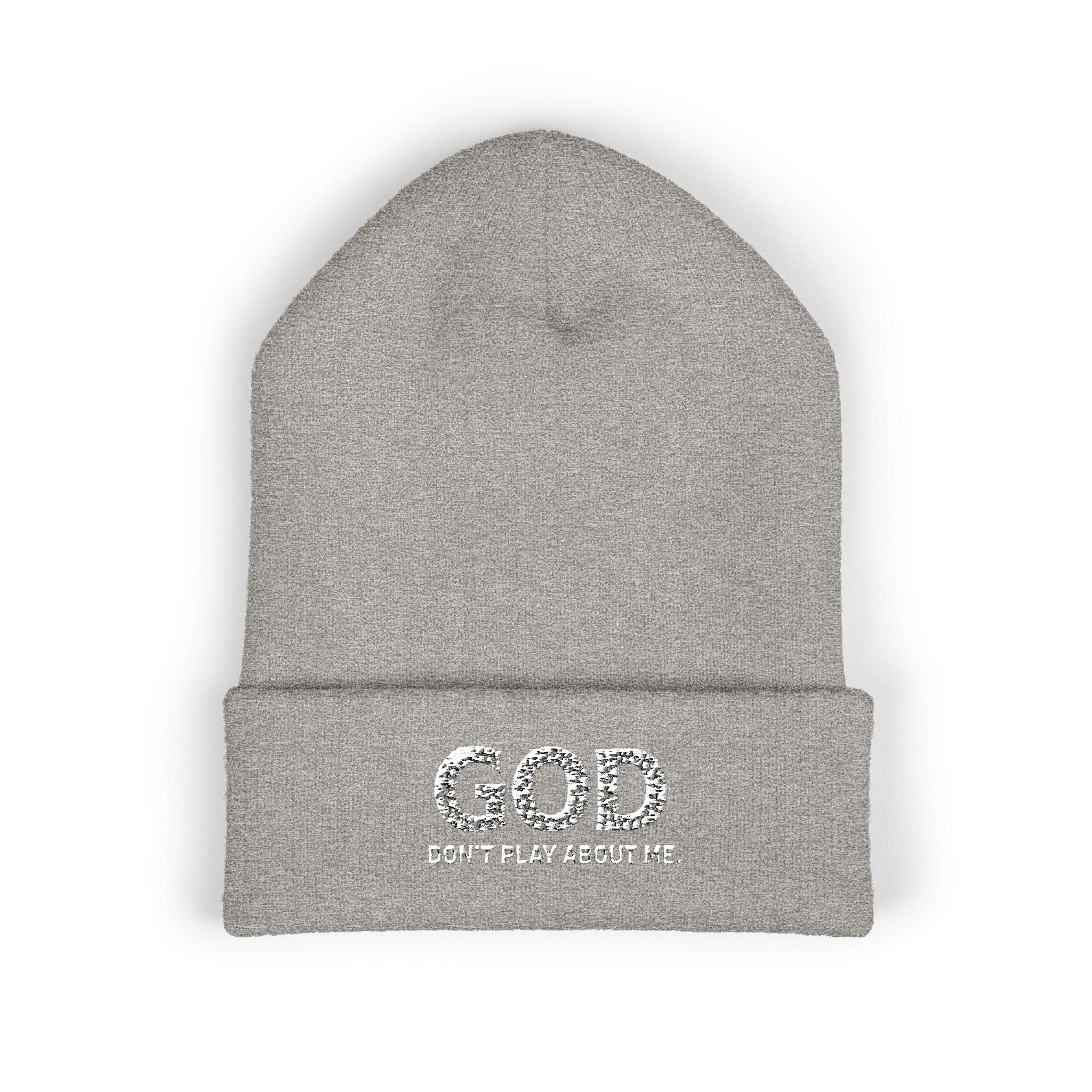 GOD Logo Embroidered Beanie | Classic Cuffed Beanie