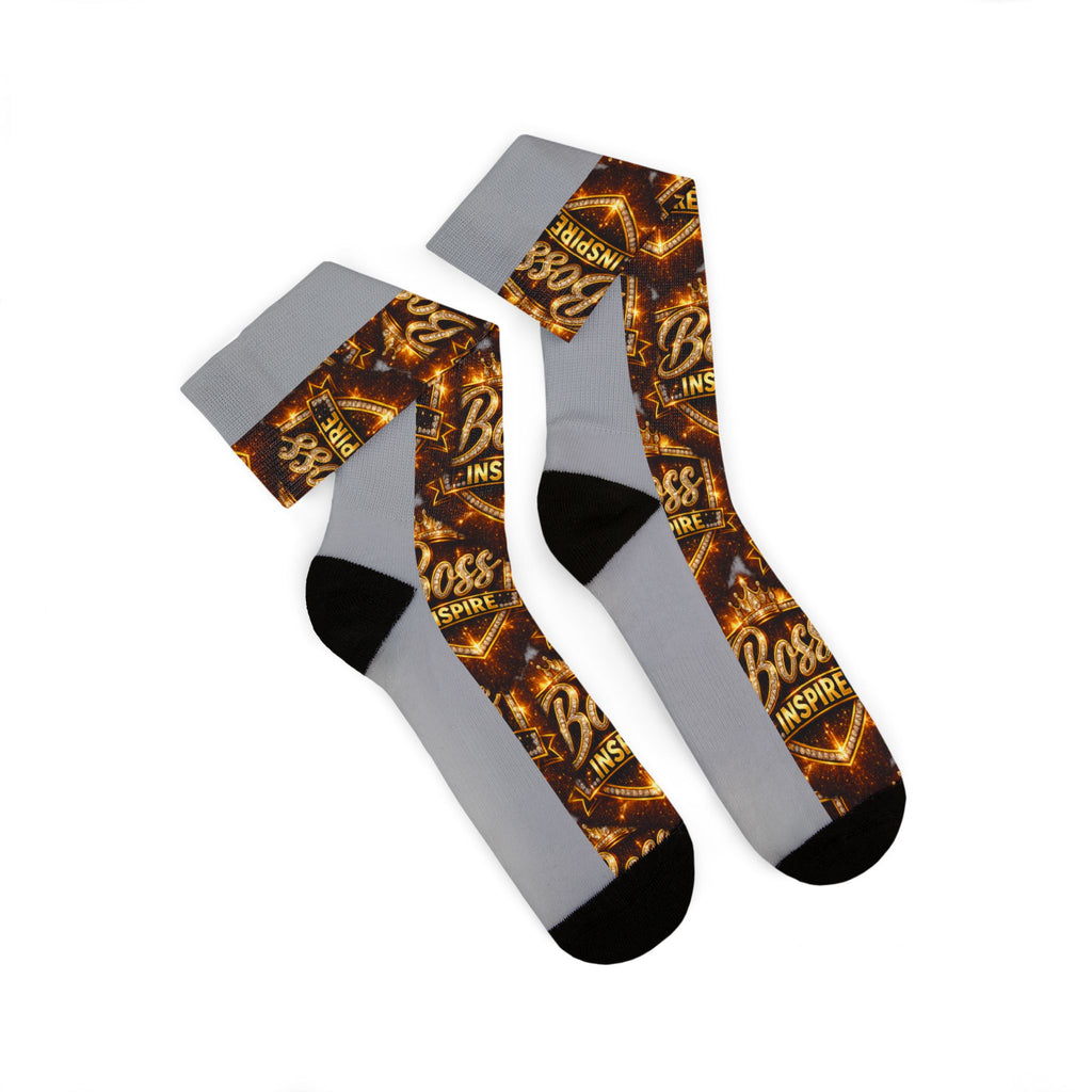 Boss Inspire Pattern Socks | Sublimation Crew Socks