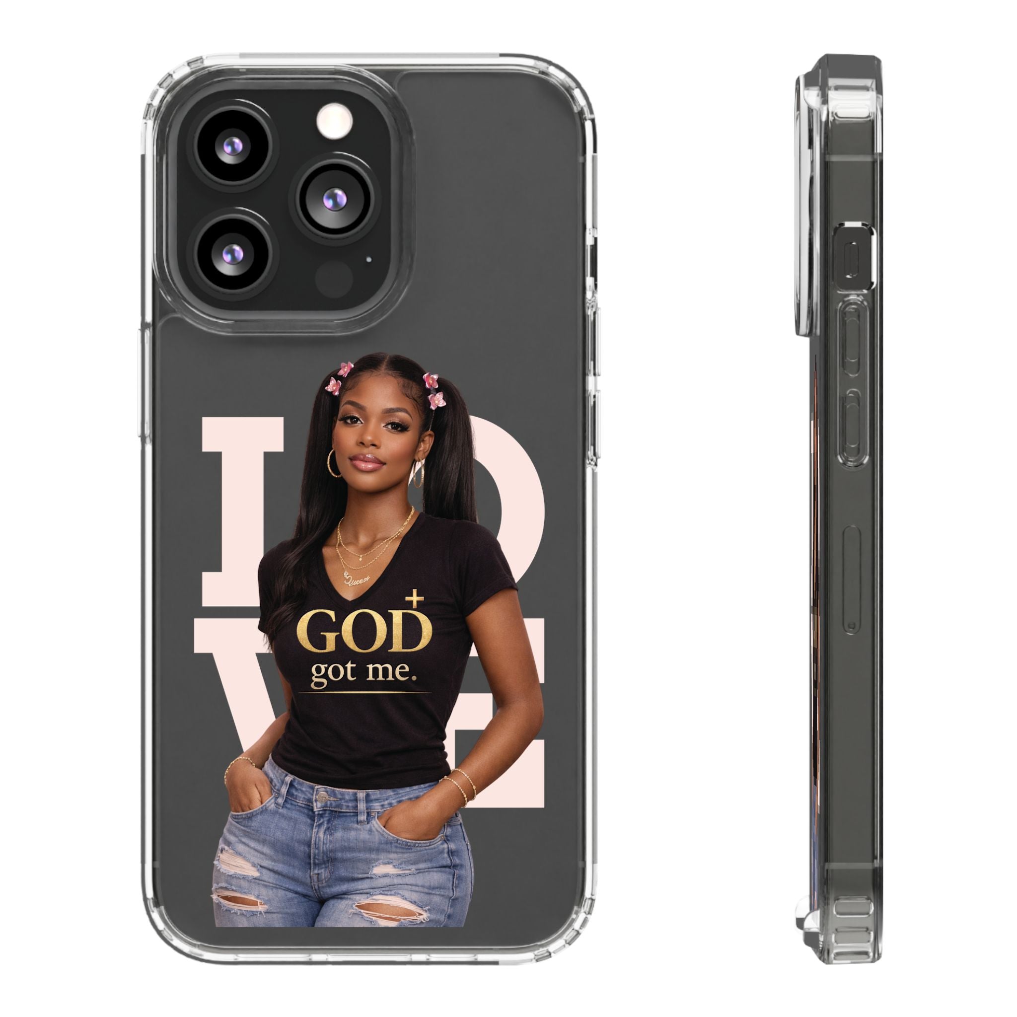 God Got Me phone case | clear iPhone case, faith design