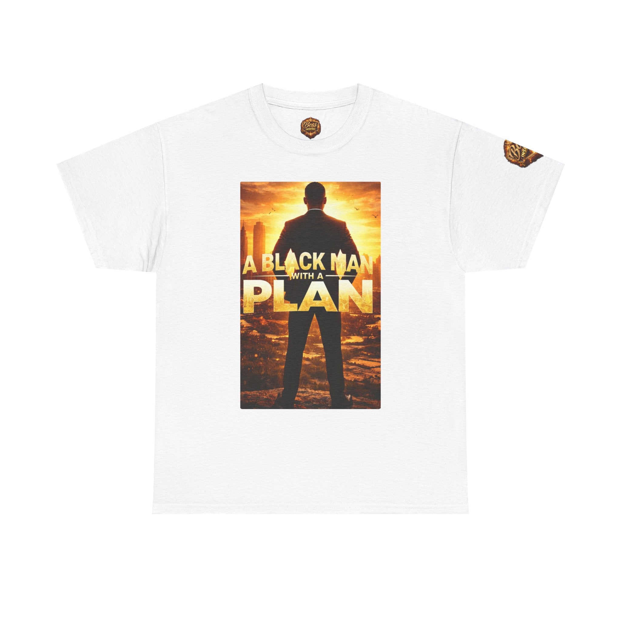 A Black Man With A Plan T-Shirt | Motivational Graphic Tee