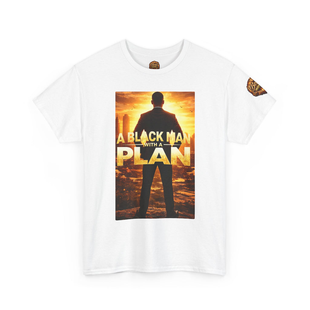 A Black Man With A Plan T-Shirt | Motivational Graphic Tee
