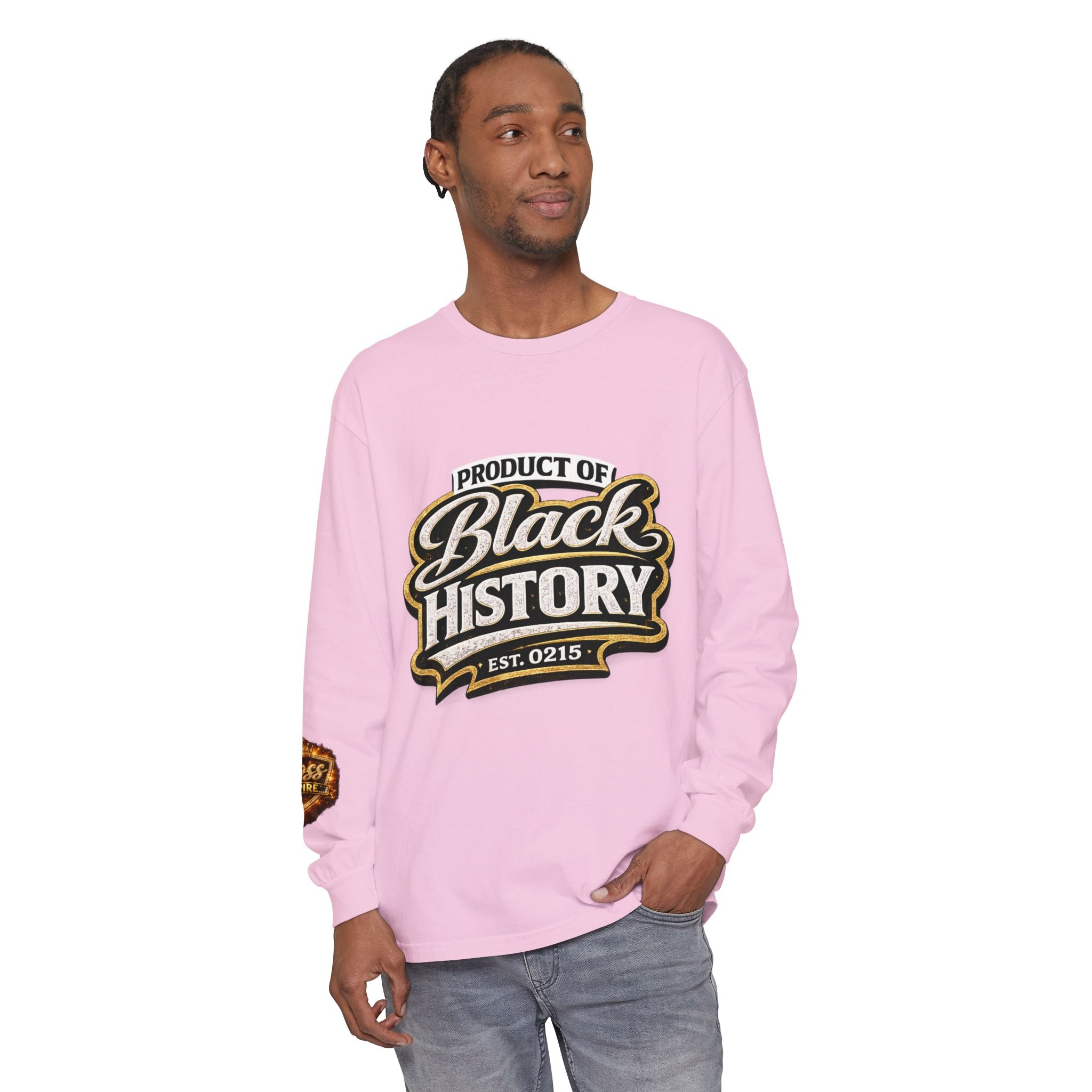 Product of Black History Long Sleeve T-Shirt | Black History Typography