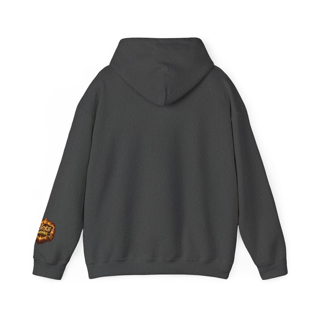 Black King Crown Sweatshirt | Hoodie with 'Lead. Hustle. Win.'