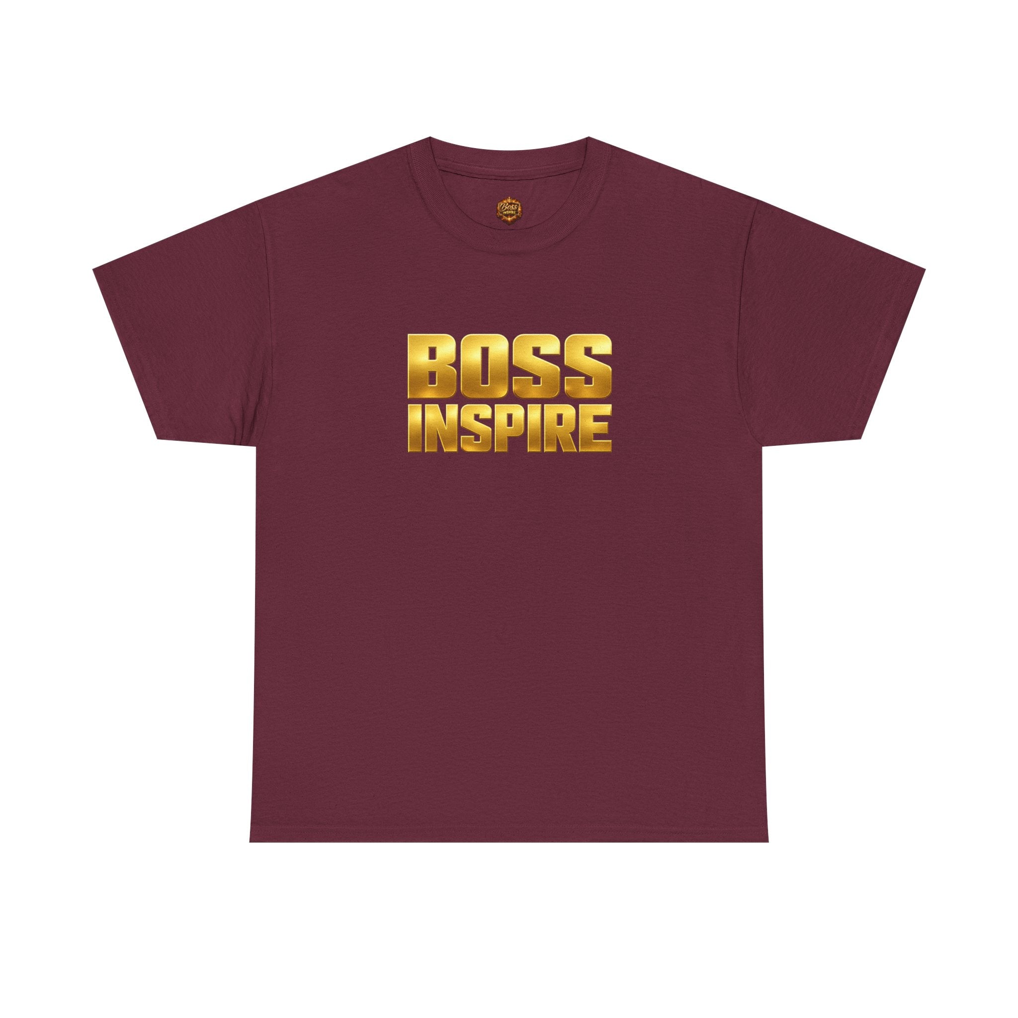 Boss Inspire T‑Shirt — Gold Motivational Tee