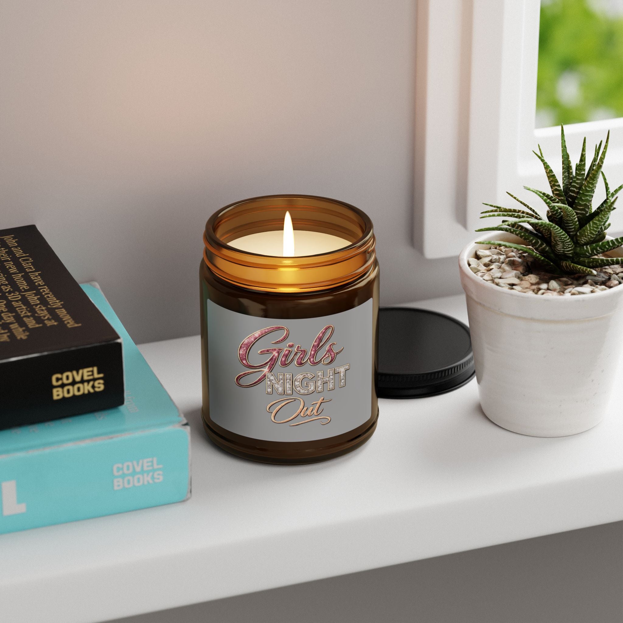 Girls Night Out Scented Soy Candle — Amber Jar (Multi-Size)