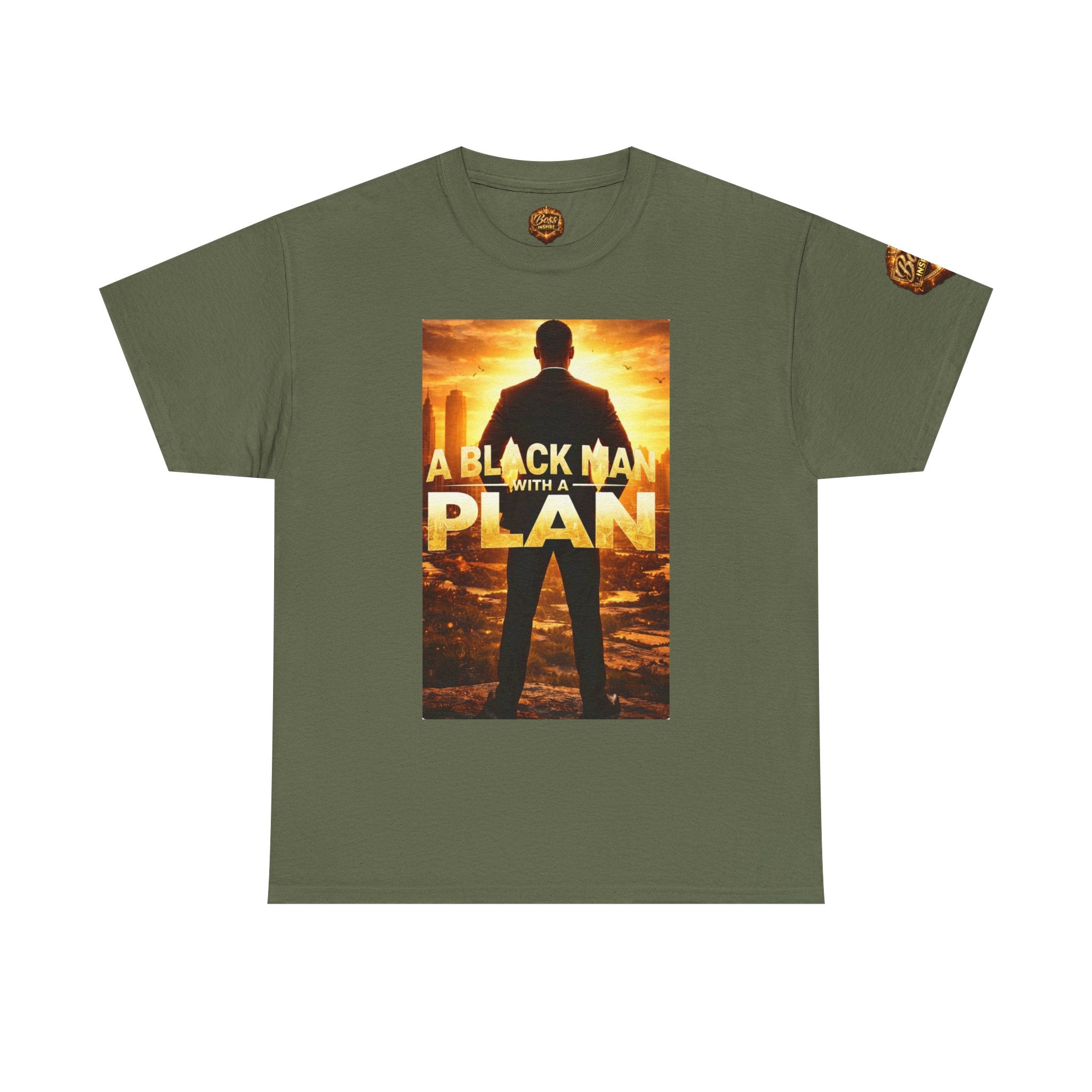A Black Man With A Plan T-Shirt | Motivational Graphic Tee