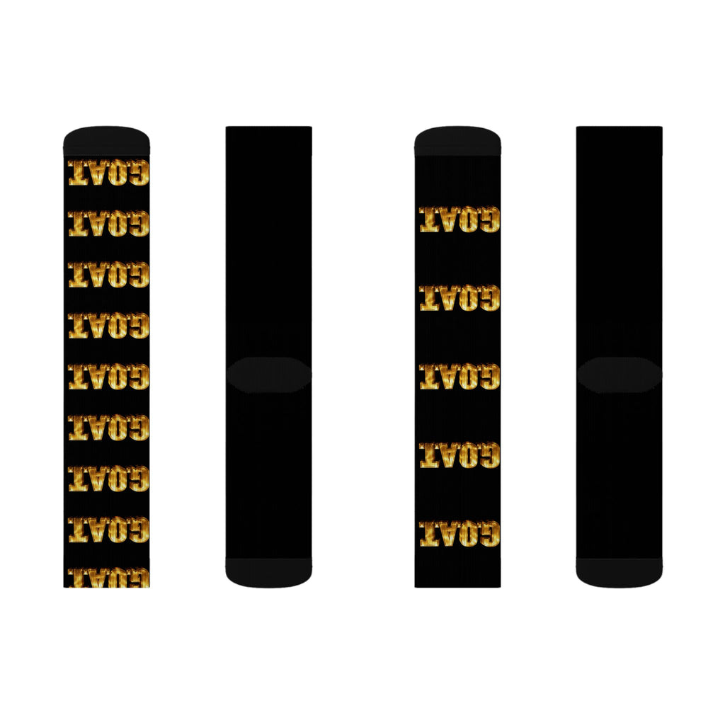 Gold 'GOAT' — Athletic Crew Socks