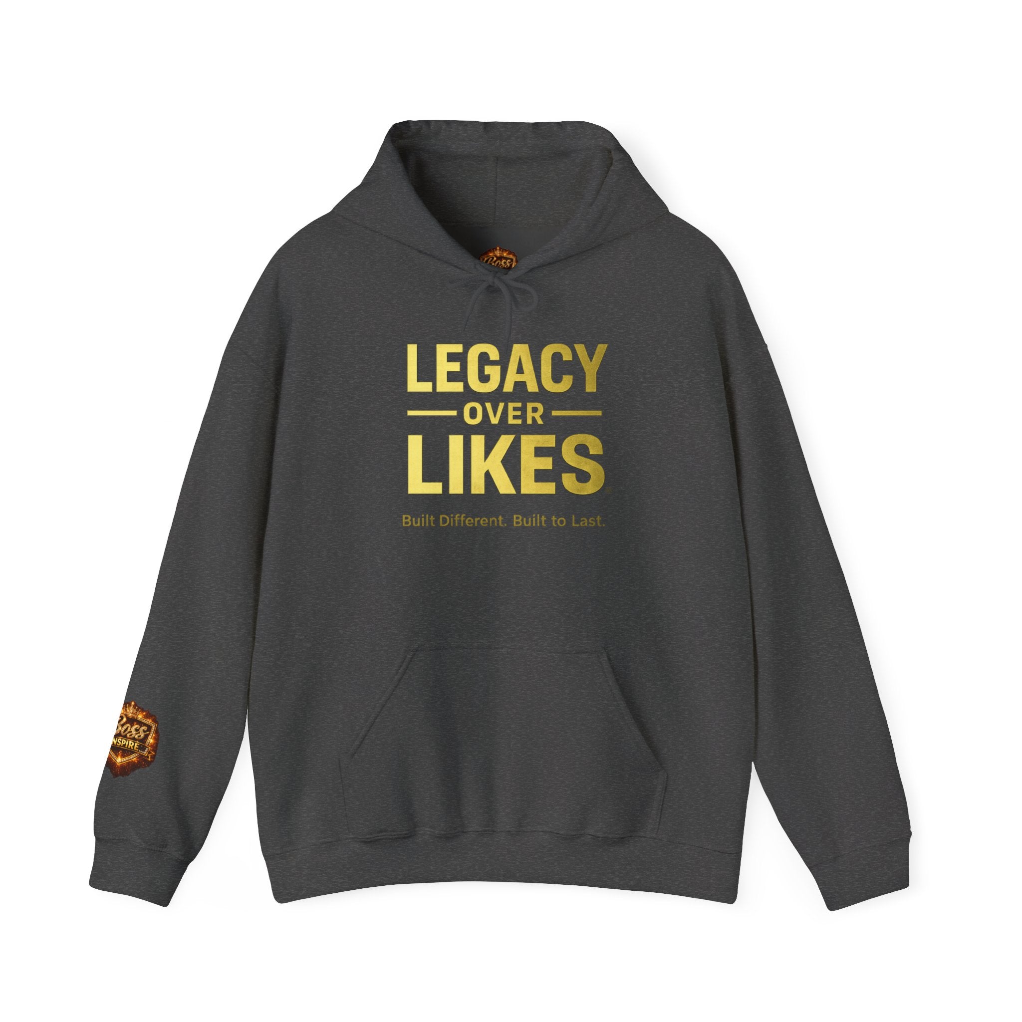 Legacy Over Likes Hoodie — "Legacy Over Likes" Motivational White Pullover