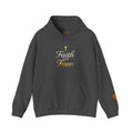 Faith Over Fear Hoodie | Christian Cross Script Religious Sweatshirt