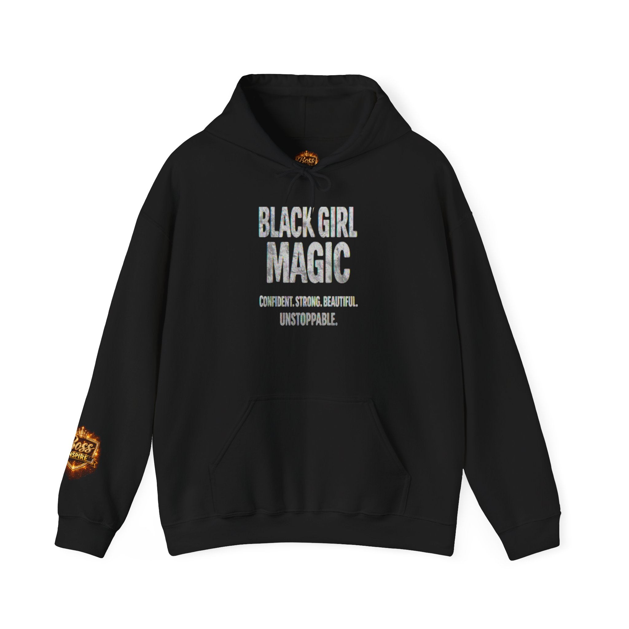 Black Girl Magic text Hoodie | Empowerment Sweatshirt