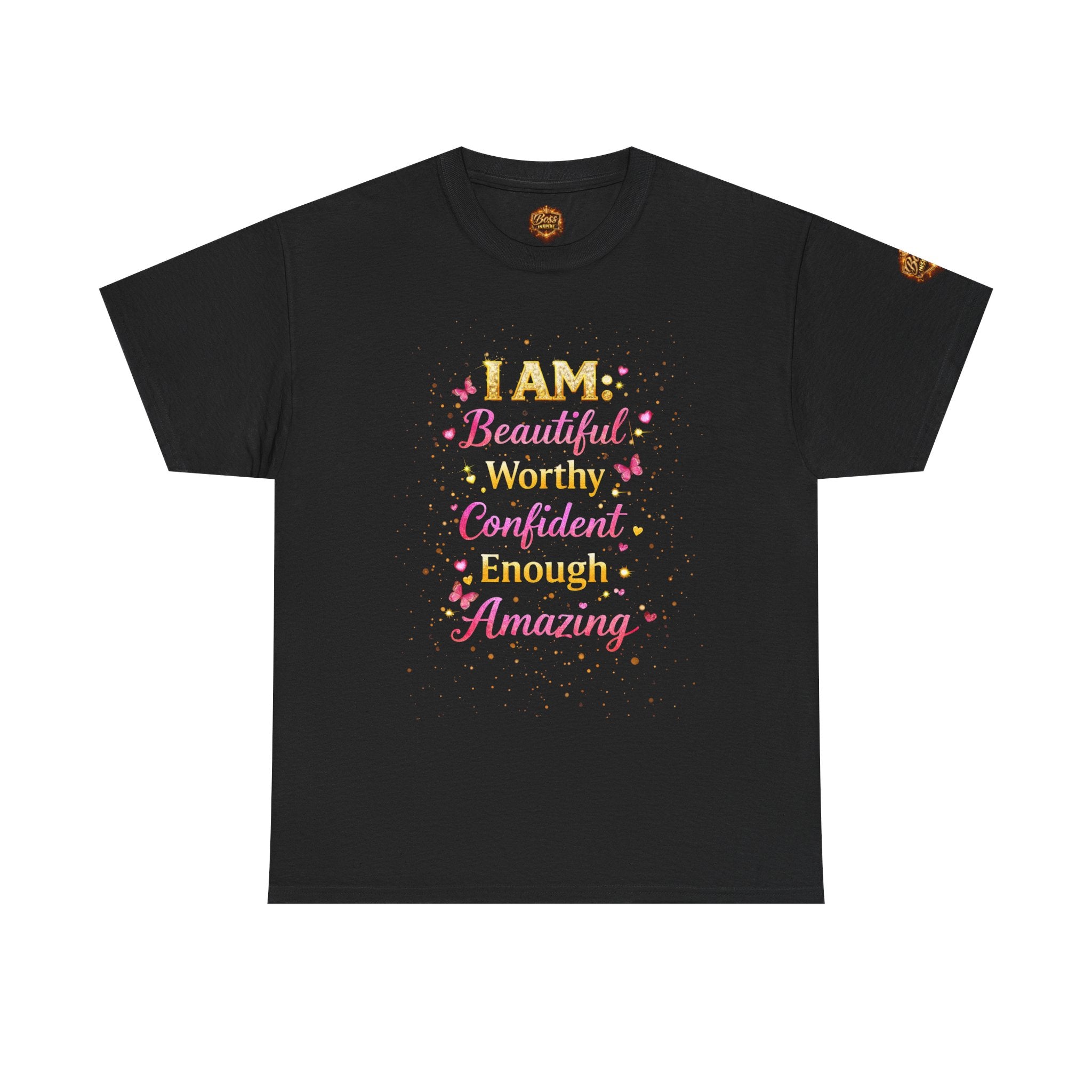 I AM Affirmations Typography T-Shirt | Inspirational Self-Love Tee