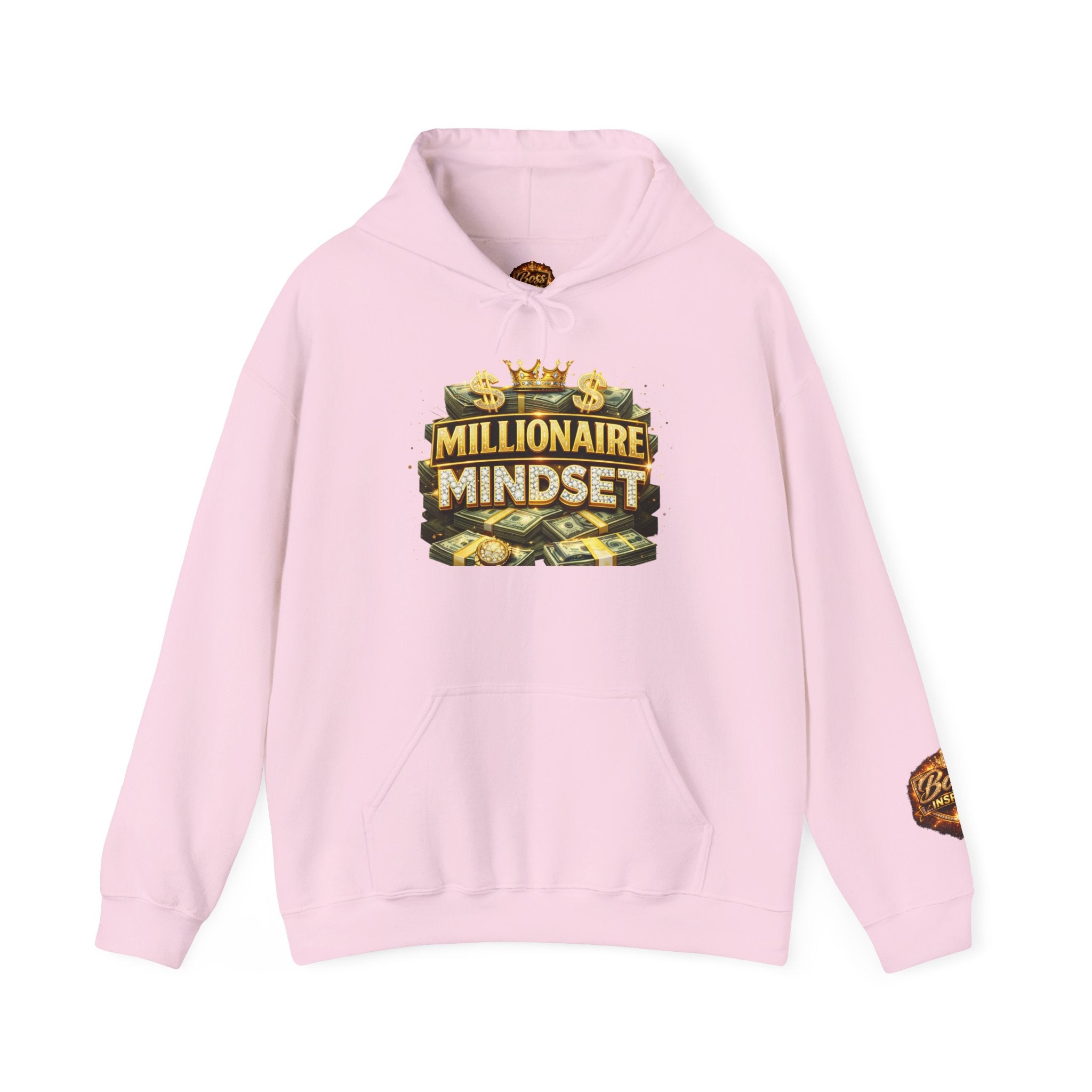 Millionaire Mindset Hoodie | Money Crown Graphic Sweatshirt