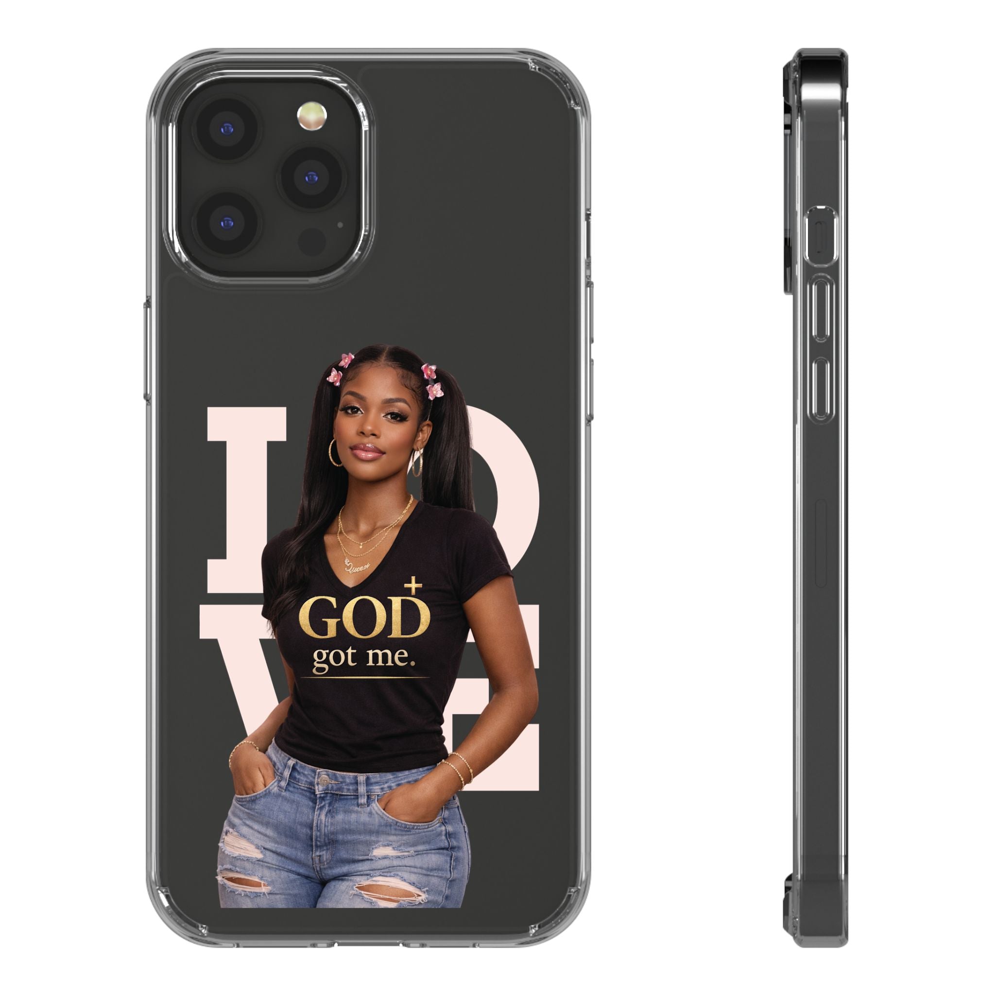 God Got Me phone case | clear iPhone case, faith design