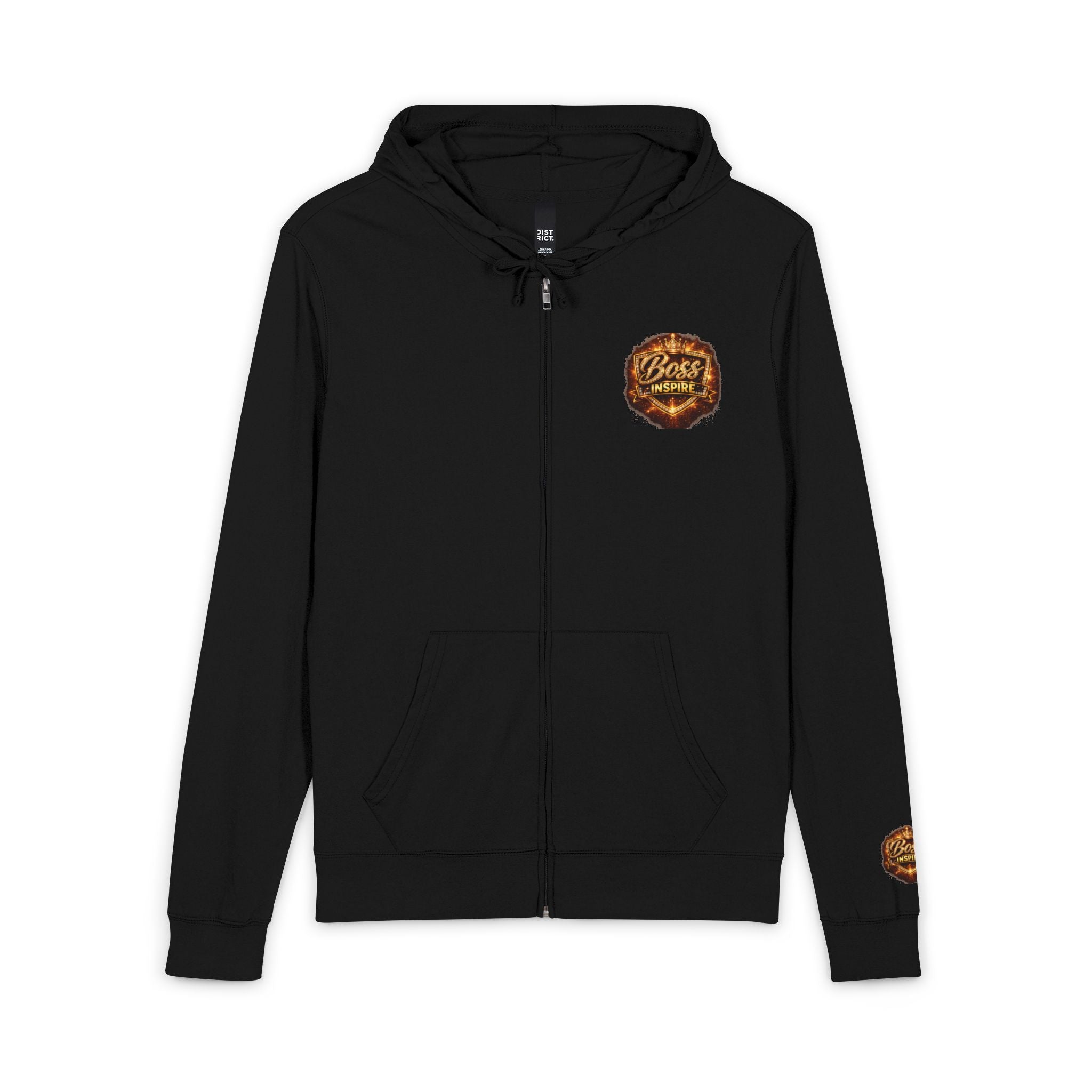 Product of Black History Hoodie | Black empowerment emblem, back graphic