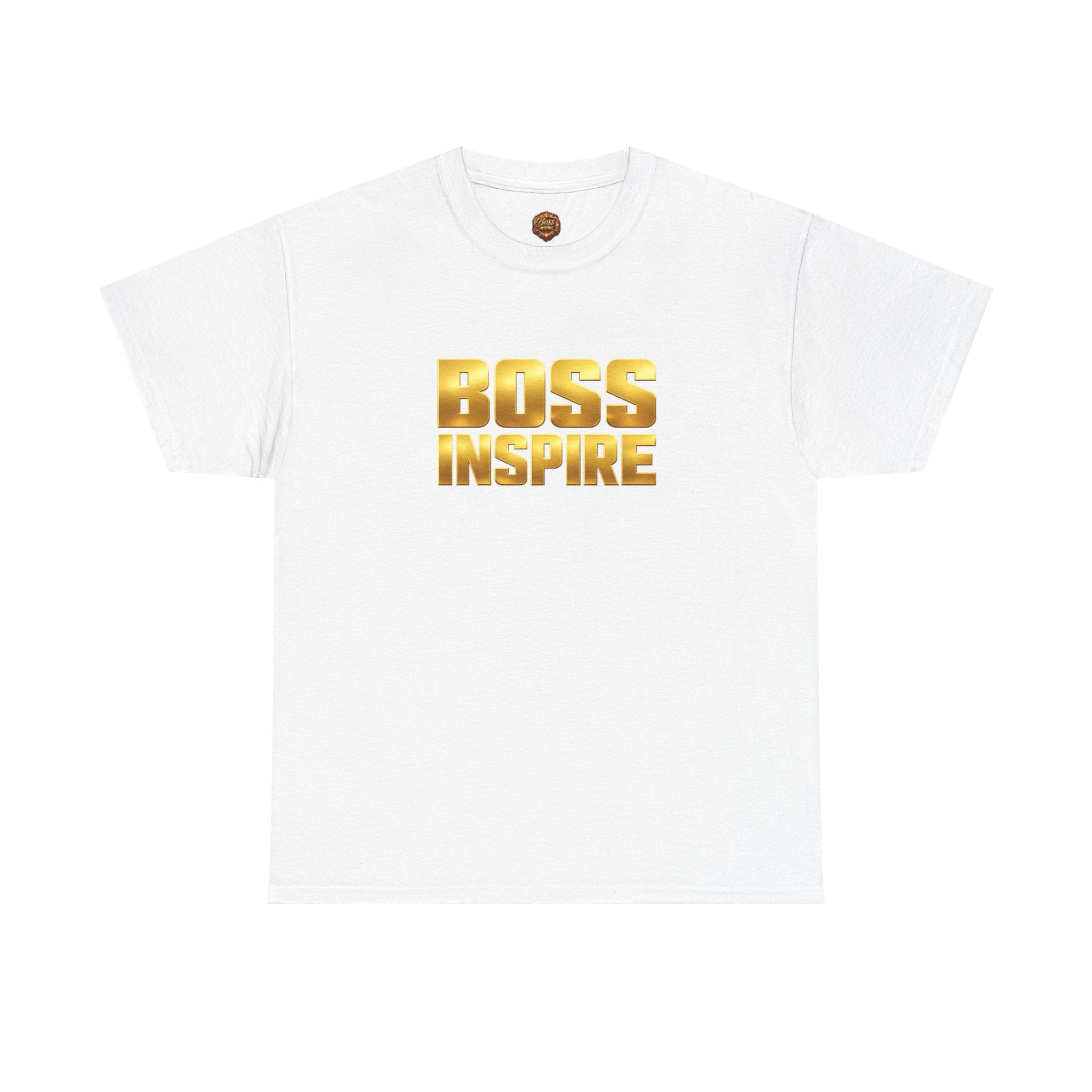Boss Inspire T‑Shirt — Gold Motivational Tee
