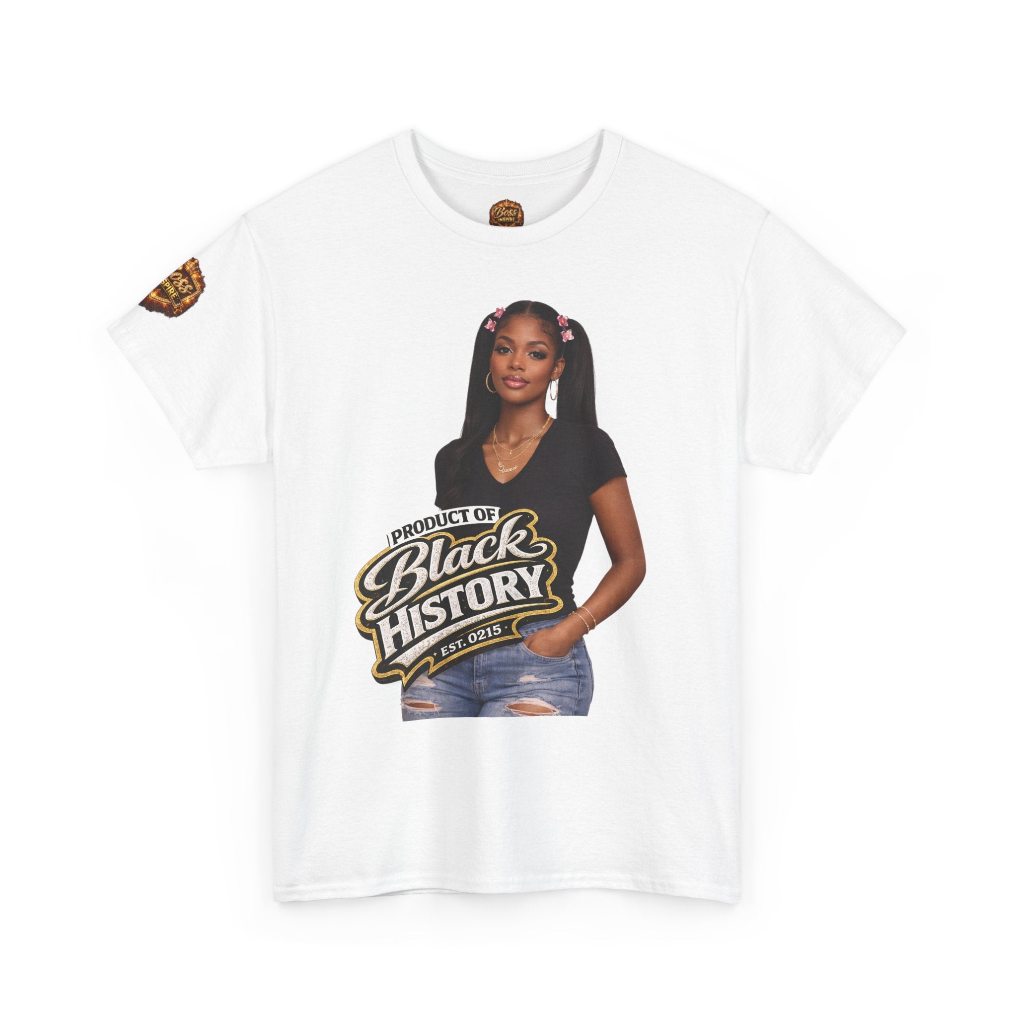Black History Script Graphic Tee | Empowerment Typography T-Shirt