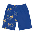 Men's 'GOD Got Me' Blue Board Shorts — Christian Faith Swimwear