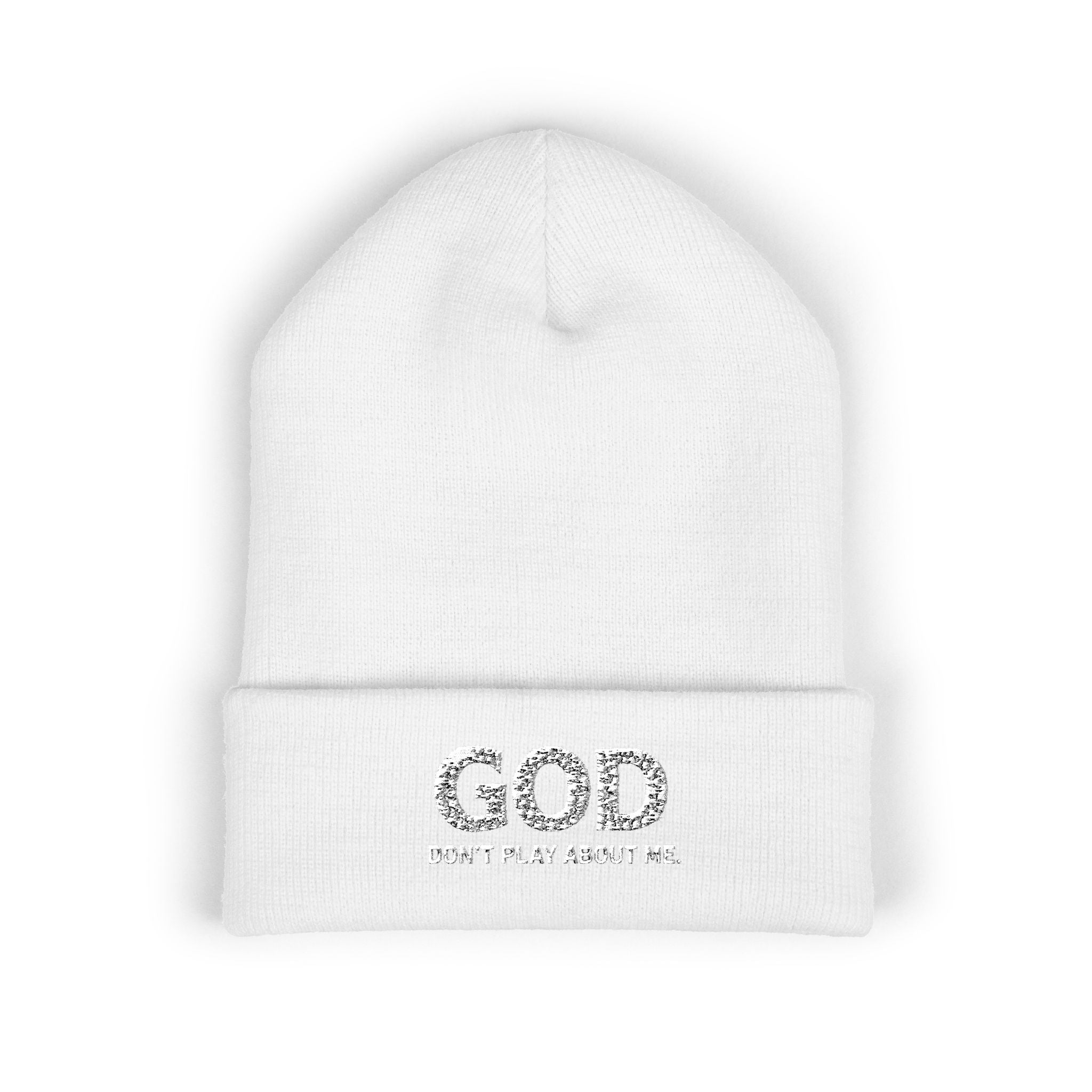 GOD Logo Embroidered Beanie | Classic Cuffed Beanie