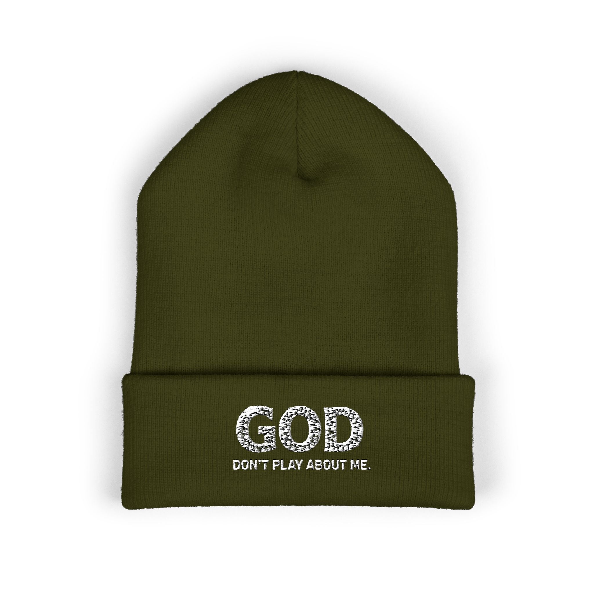 GOD Logo Embroidered Beanie | Classic Cuffed Beanie