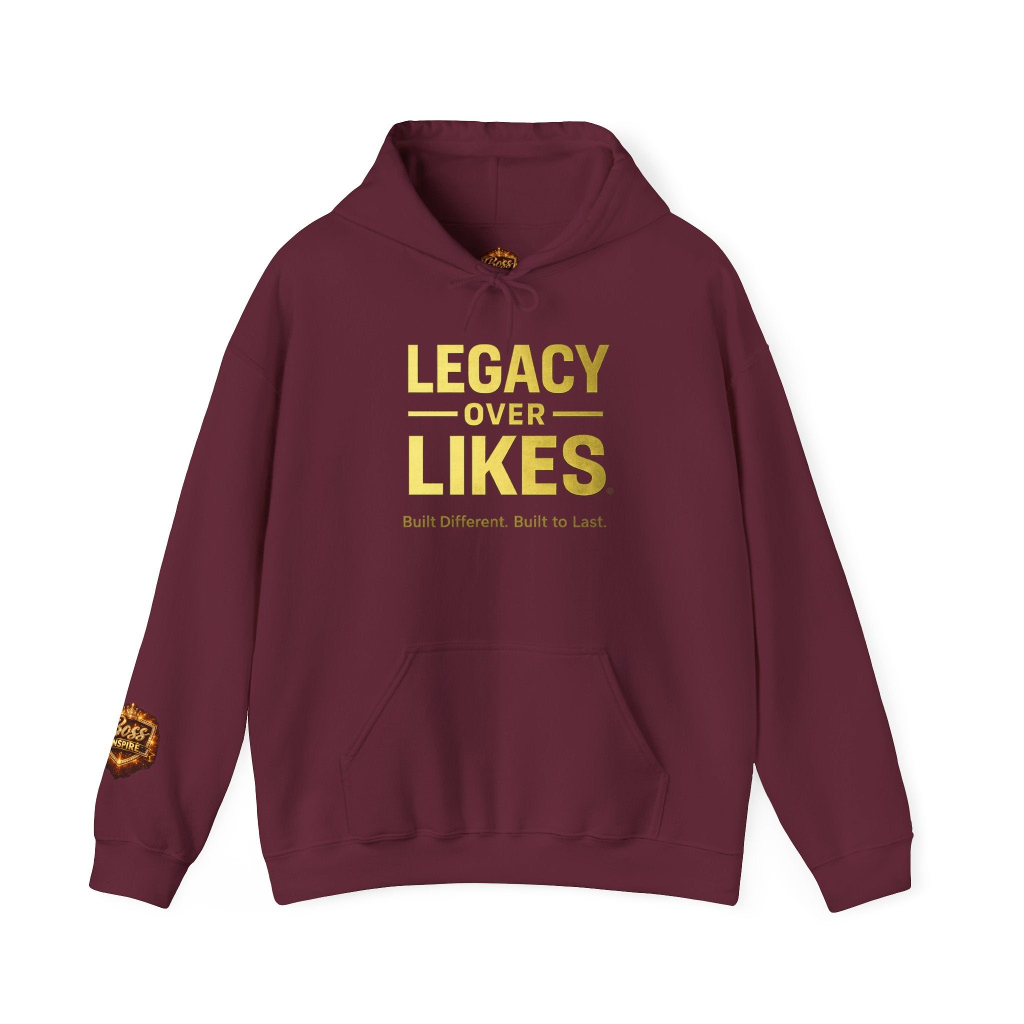 Legacy Over Likes Hoodie — "Legacy Over Likes" Motivational White Pullover